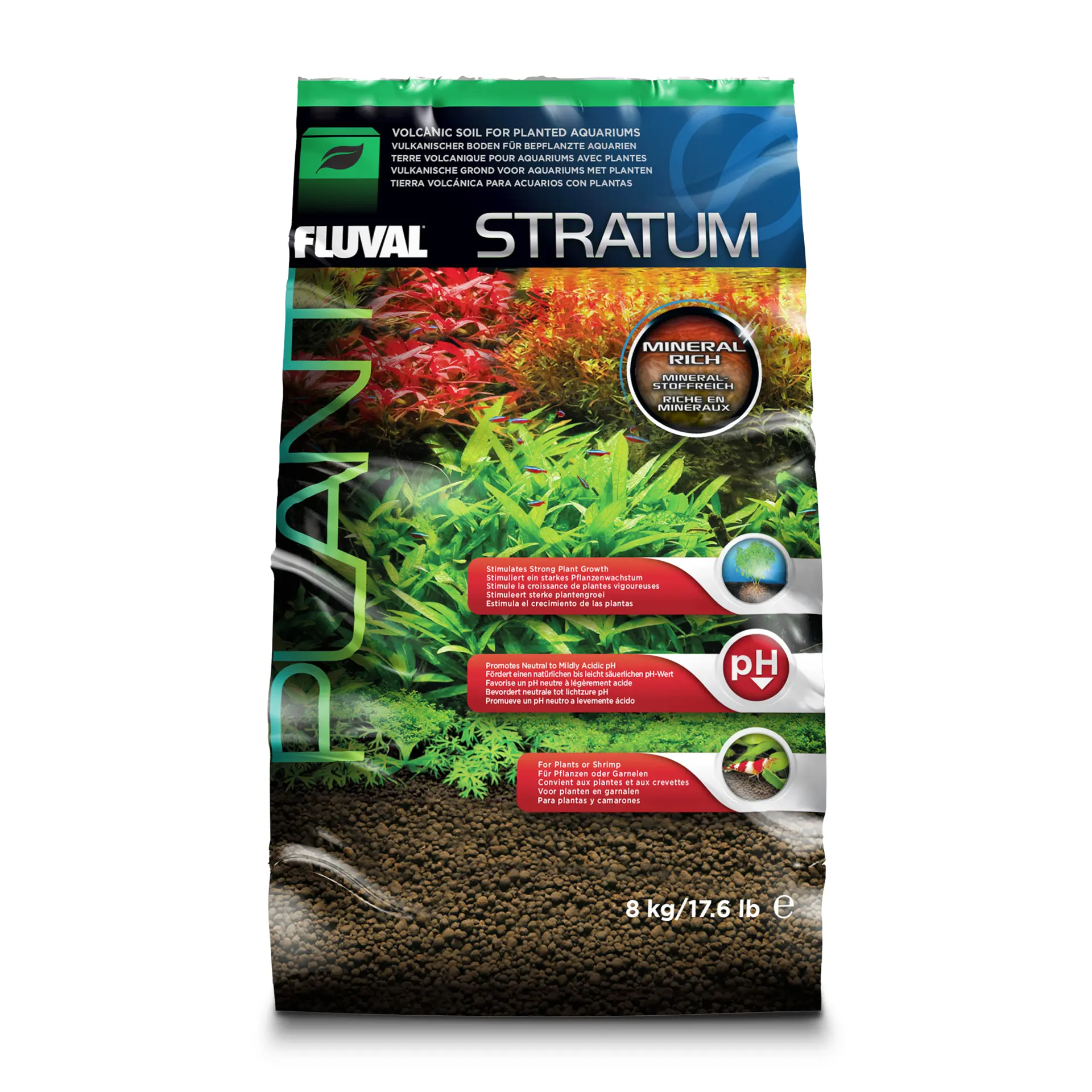 Fluval Stratum f. Pflanzen und Garnelen 8 kg