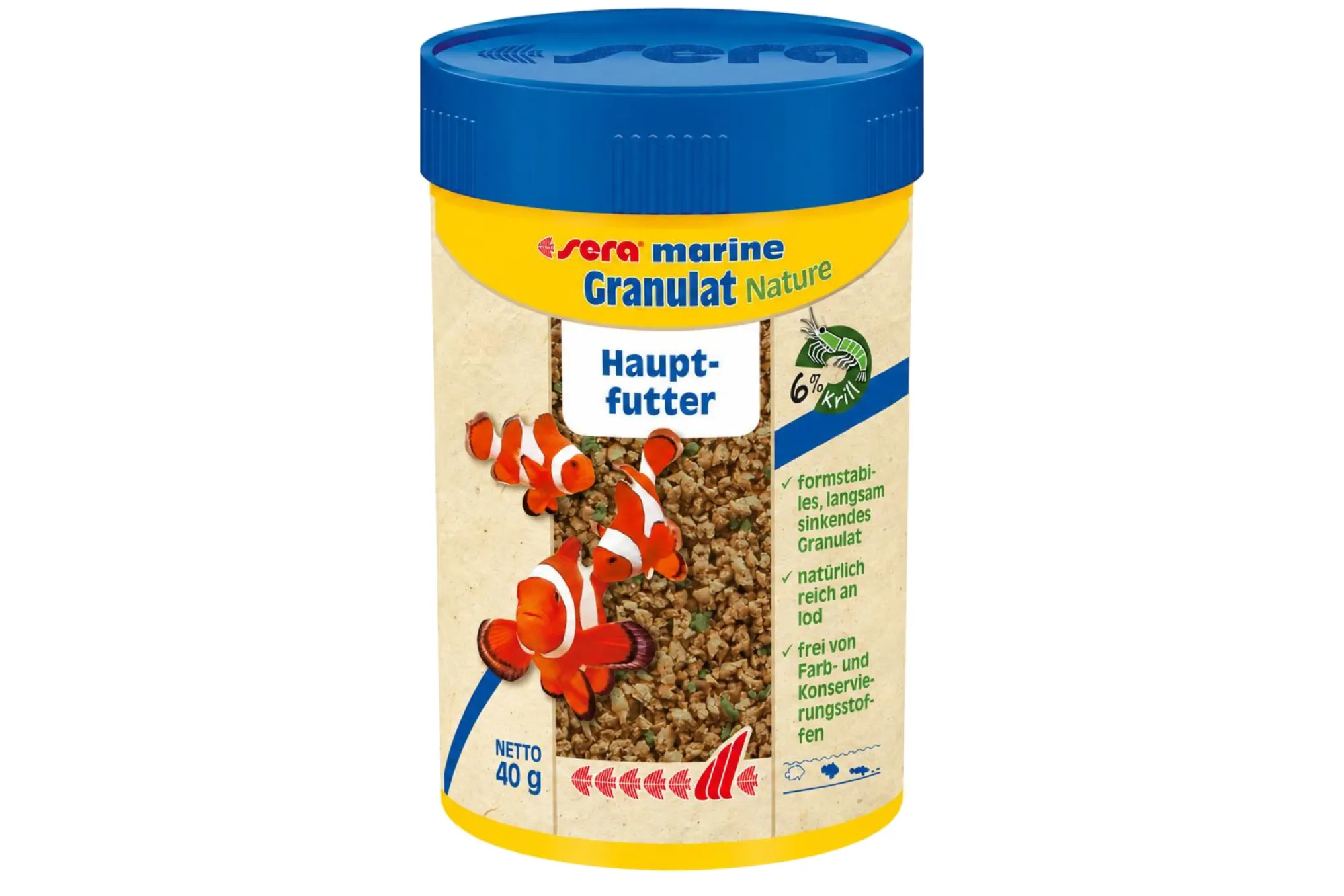 sera marine Granulat Nature 100 ml – KI-generierte Abbildung aus Produktreferenz