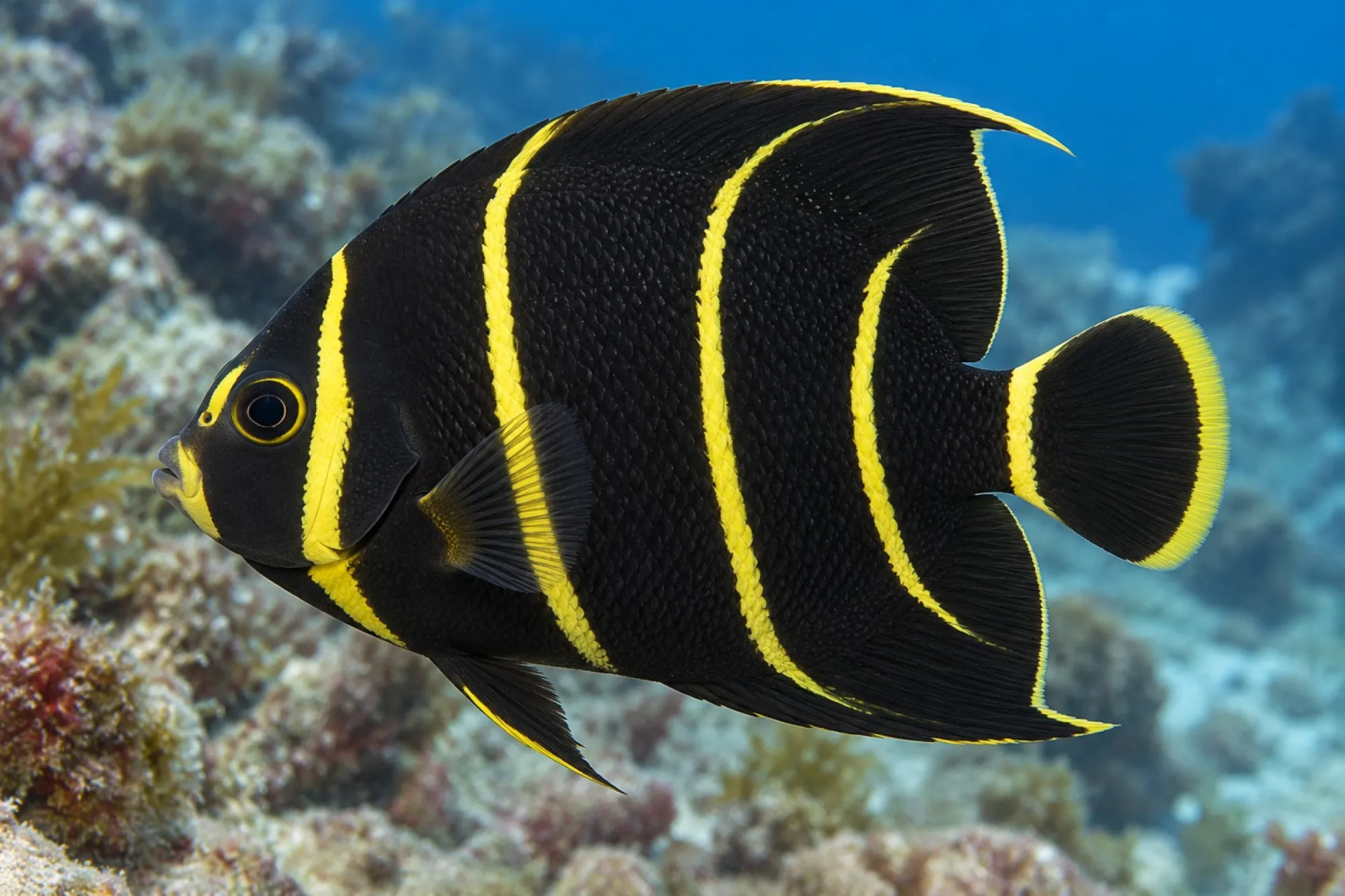 Franzosen Kaiserfisch, Pomacanthus paru
