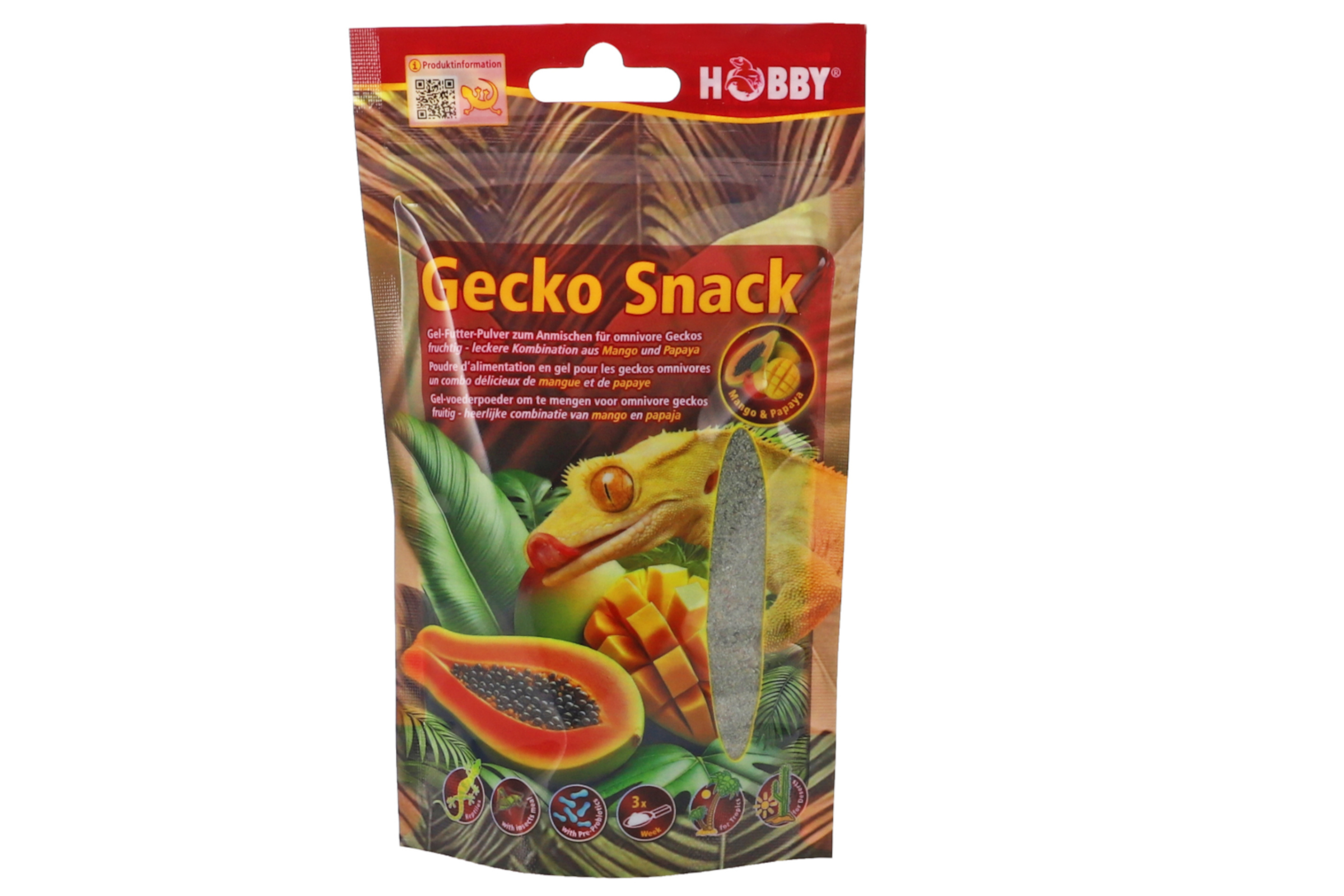 Hobby Gecko Snack Mango / Papaya, 100 g