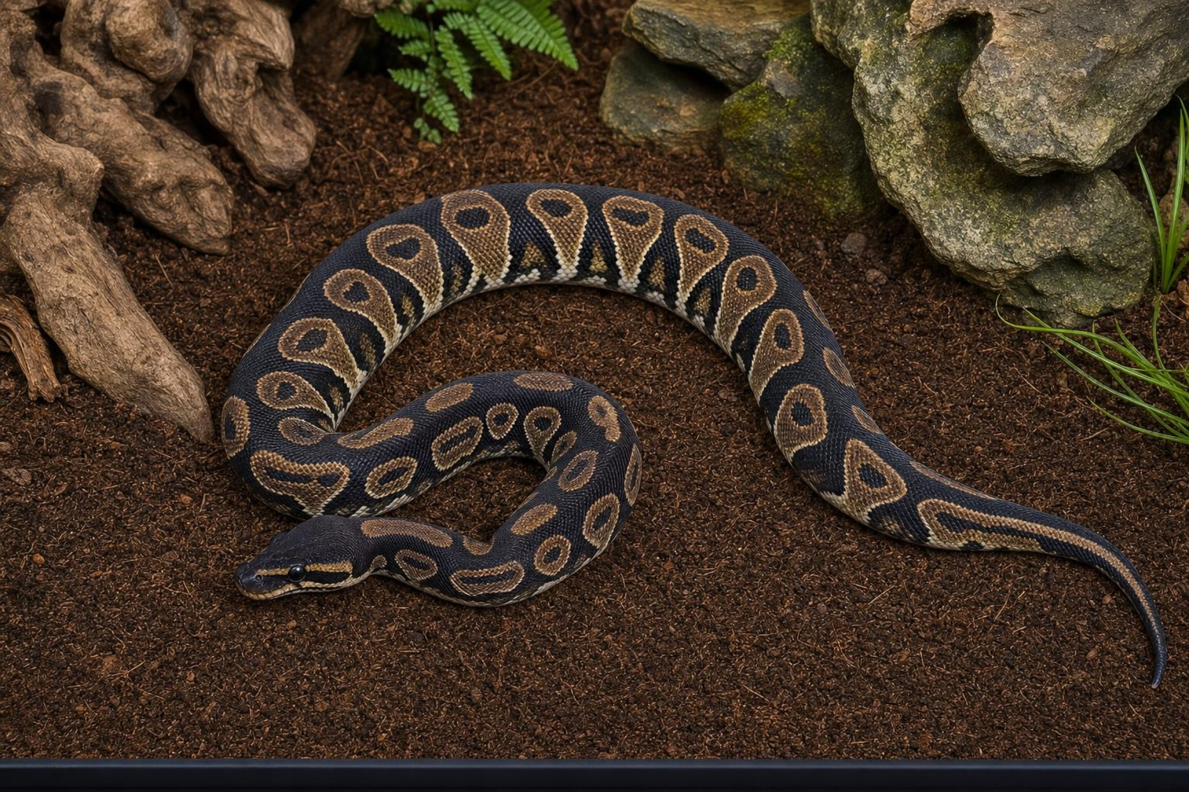 Königspython „Black Head“, Python regius
