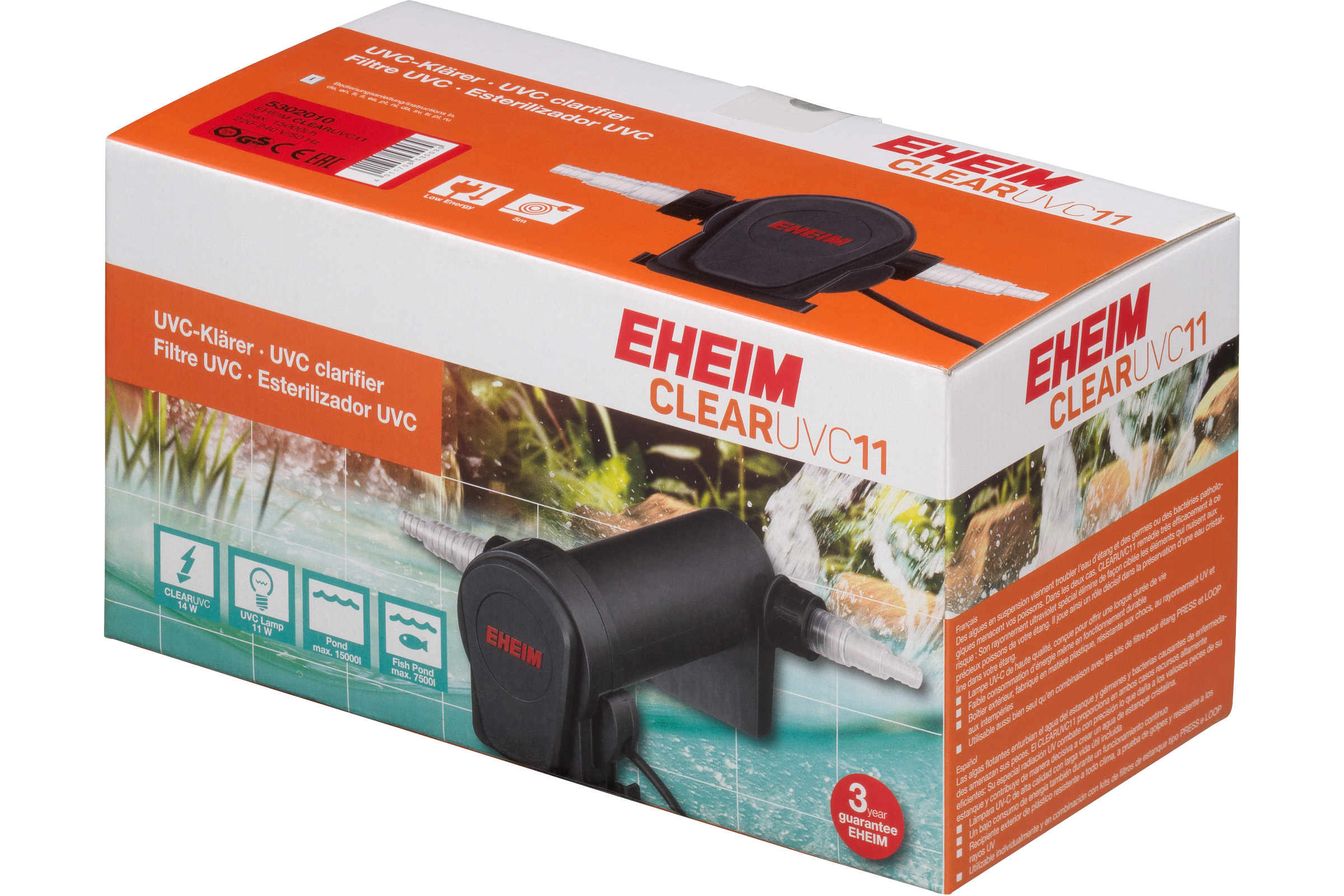 Eheim CLEARUVC-11, Teich-UV-Klärer mit 11 Watt