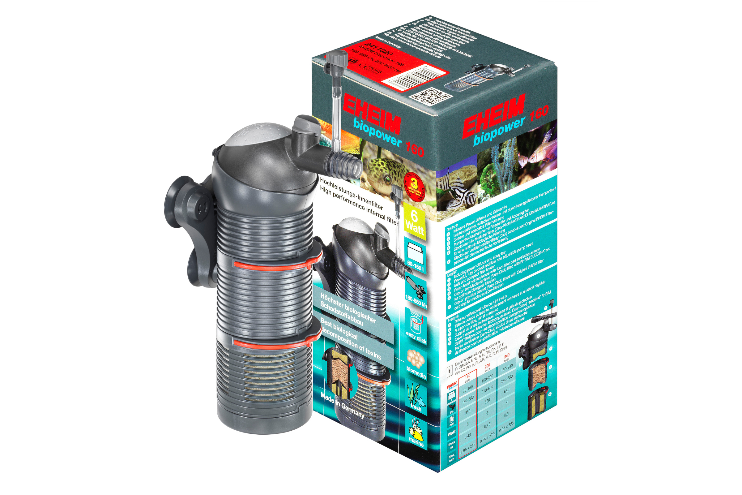 Eheim biopower 160, Innenfilter