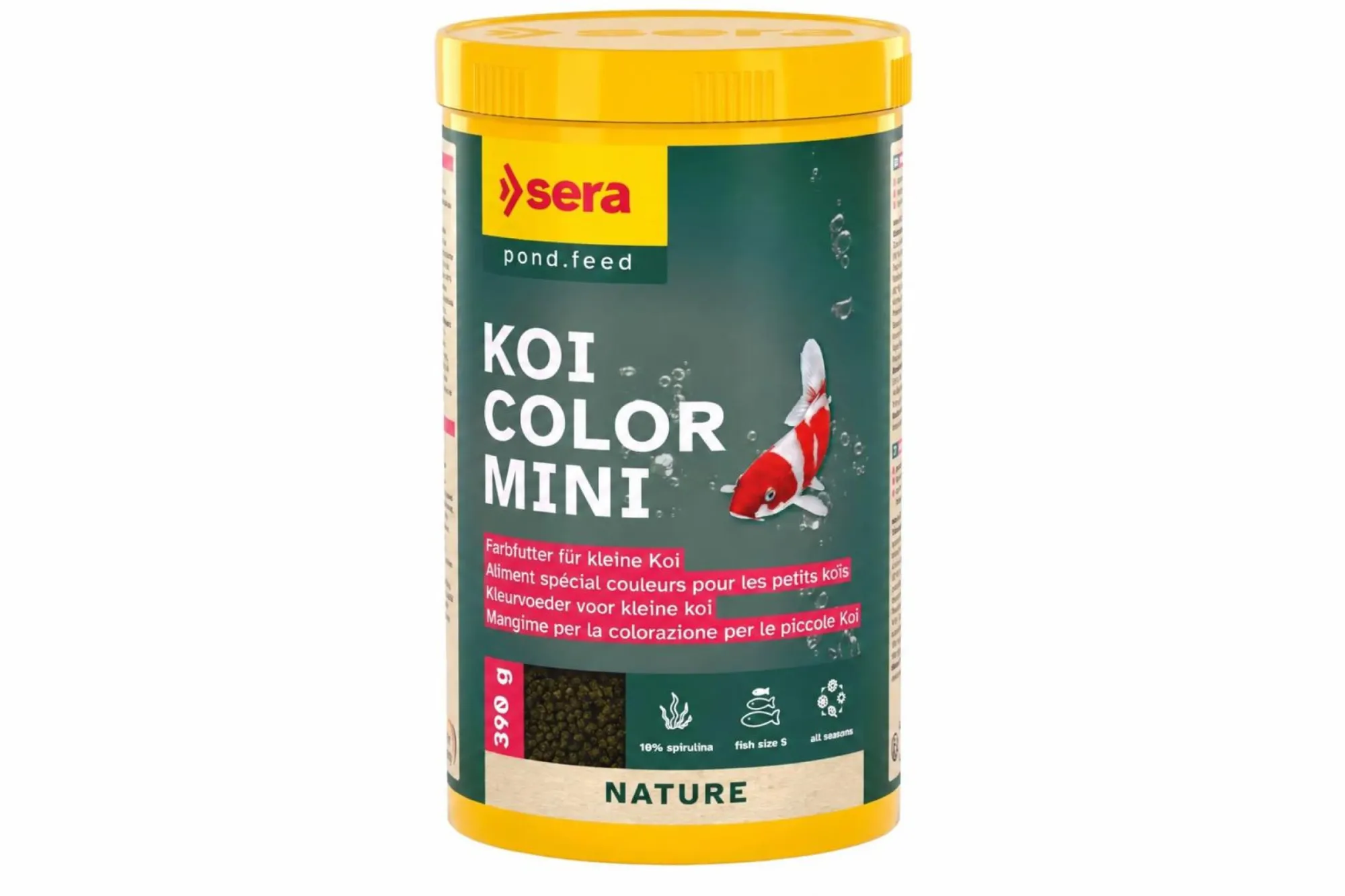 Sera Koi Color nature Mini 1000 ml – KI-generierte Abbildung aus Produktreferenz