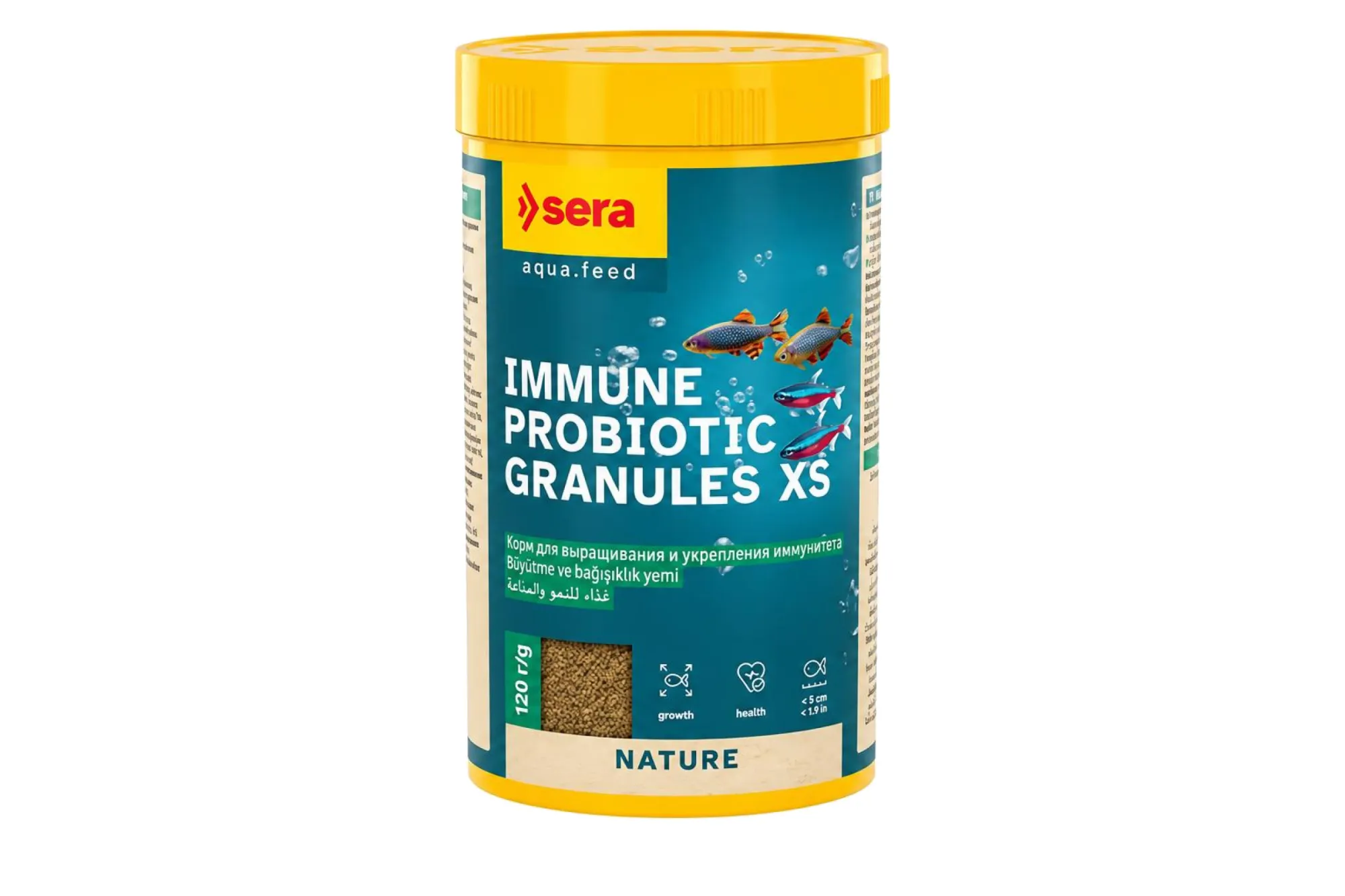 Sera Immune Probiotic Granules XS 250 ml (120 g) – KI-generierte Abbildung aus Produktreferenz