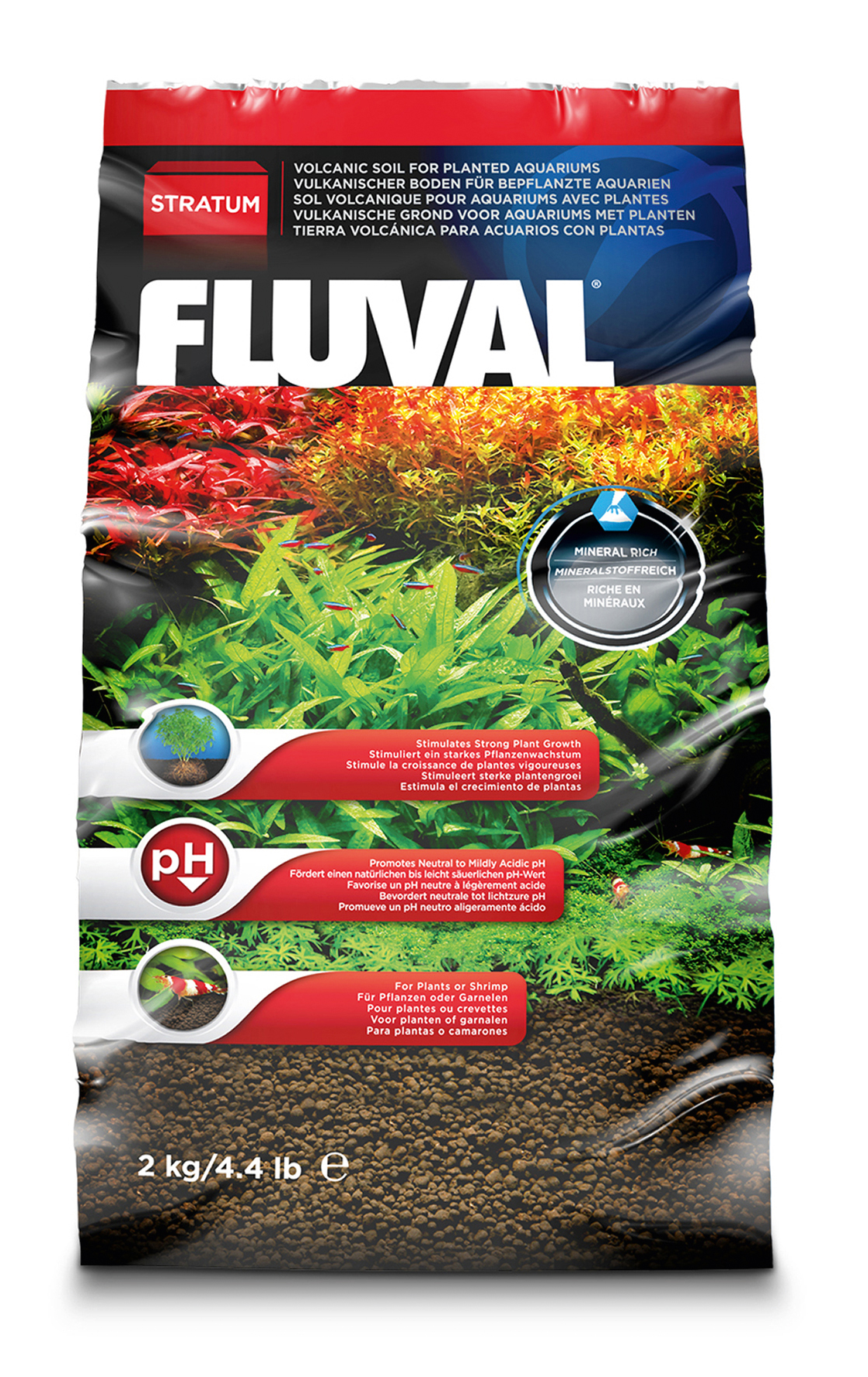 Fluval Stratum f. Pflanzen und Garnelen 2 kg