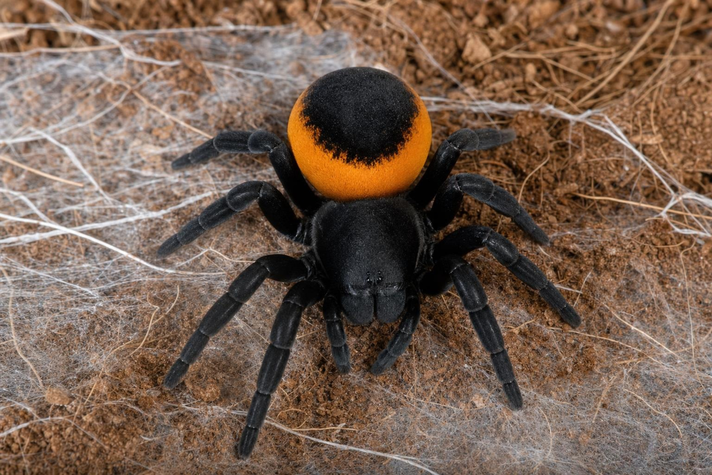 Griechische Röhrenspinne „Orange Ring“, Eresus walckenaeri
