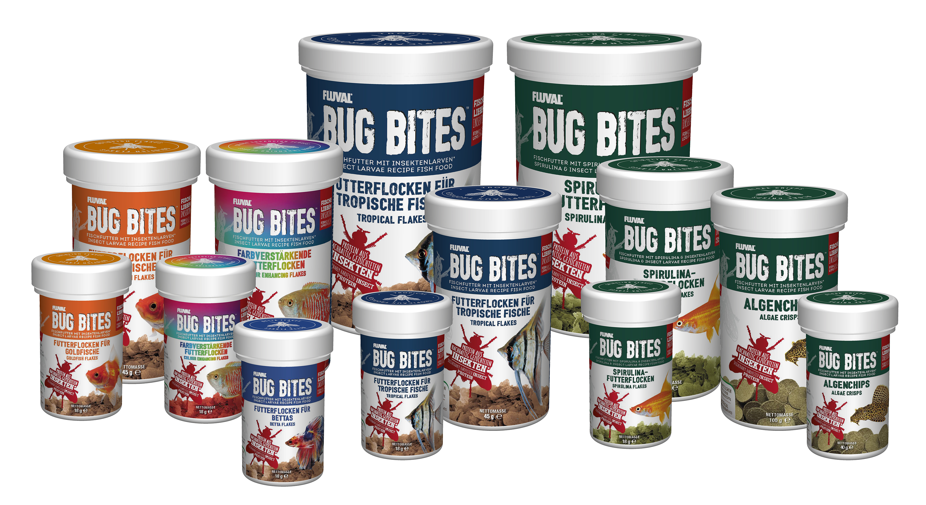 Fluval Bug Bites Tropical Flakes 100ml Fluval Bug Bites Tropical Flakes 100ml