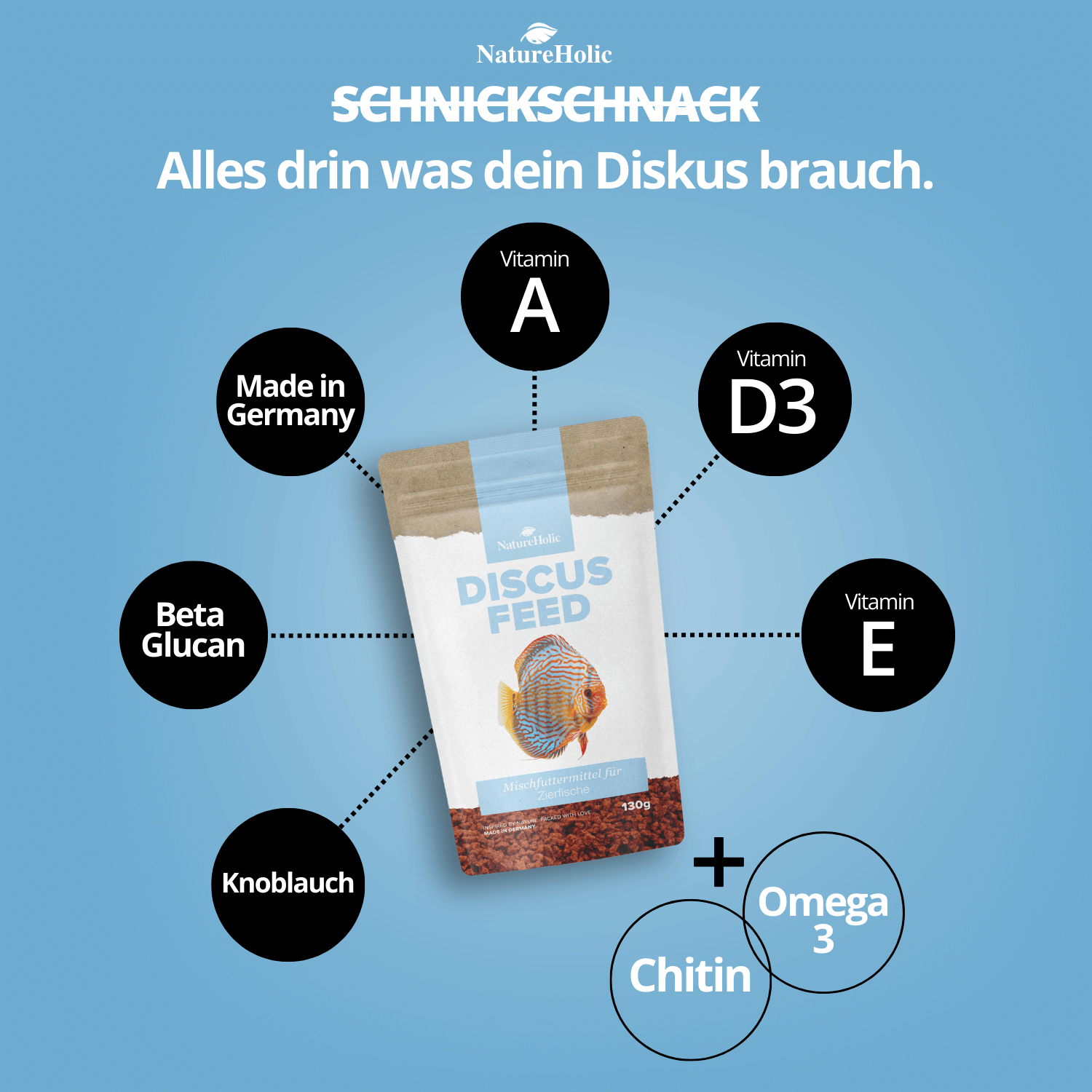 NatureHolic Discus Feed - Flockenfutter für Diskus