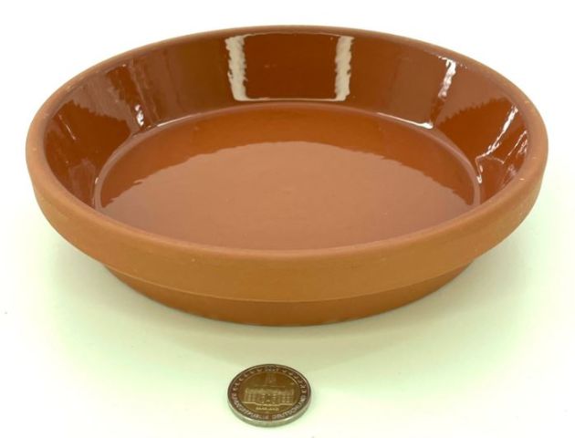 Futterschale glasiert 19,9 x 4,0 cm (Ø18 cm innen)