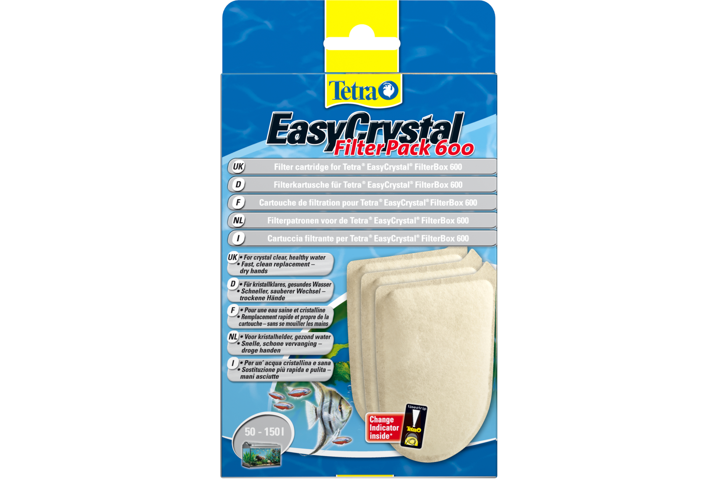 Tetra EasyCrystal Filter Pack 600, Ersatz-Filterkartuschen, 3 Stück