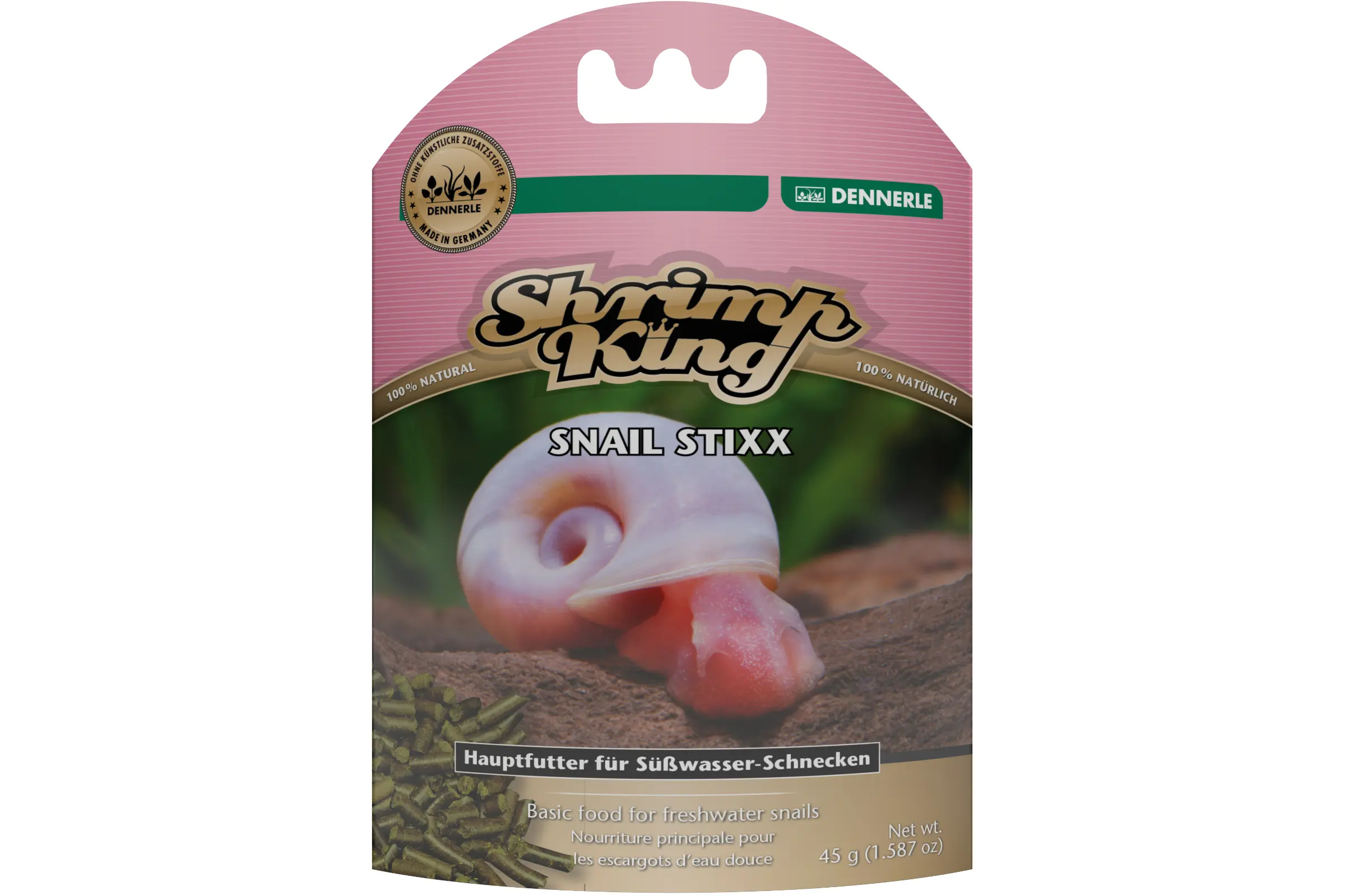 Dennerle Shrimp King SnailStixx, 45 g, Schneckenfutter