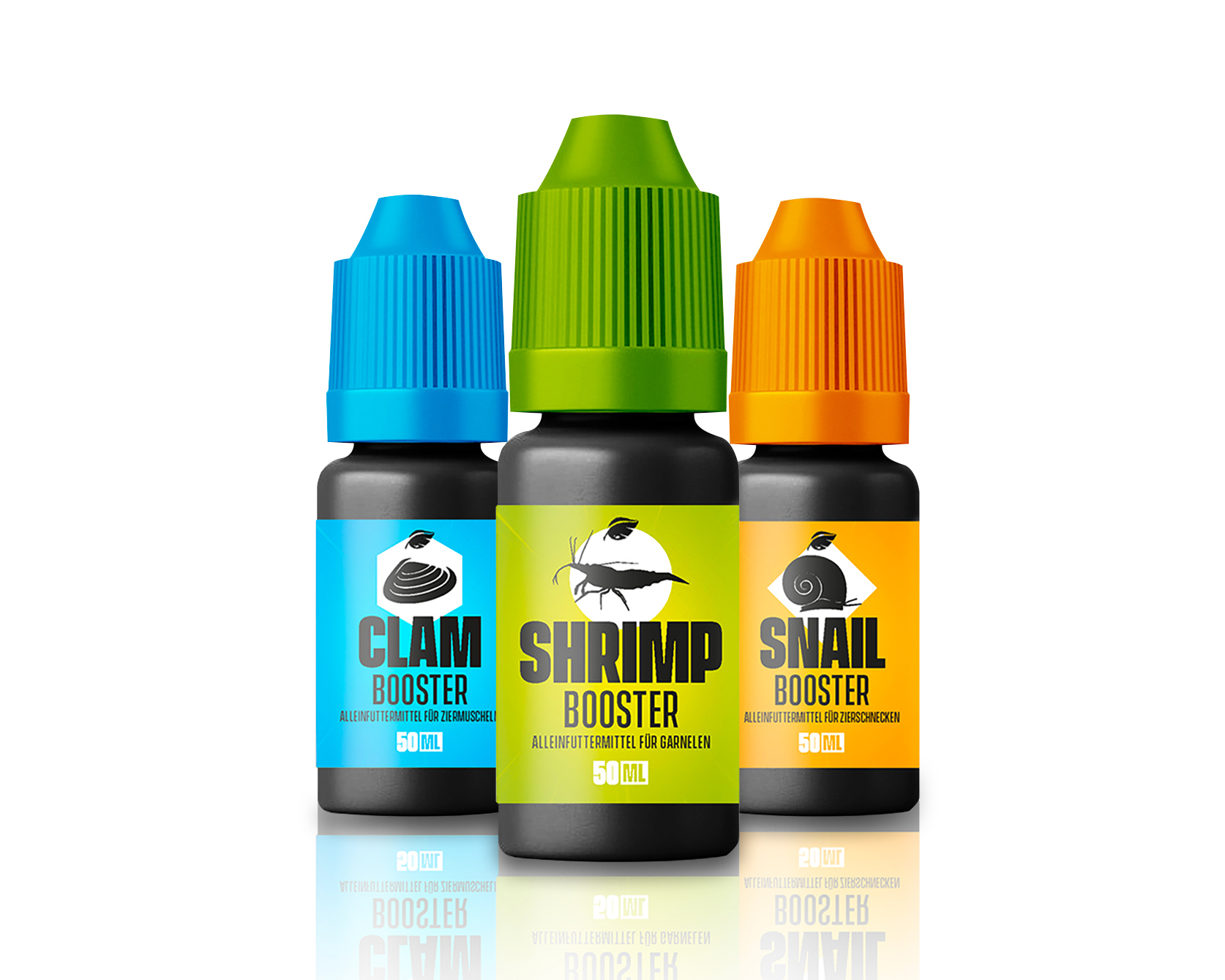 NatureHolic Tripple Booster - Shrimp, Snail & Clam, 3x 30 ml