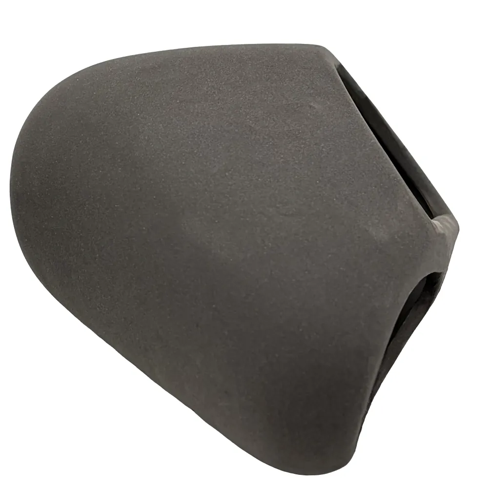 Hobby Wave Cave 2 dark, gebrannte Keramikhöhle 17×16×8,5 cm, dunkelgrau, glatt geschwungene Form – sicherer Rückzugsort für Garnelen, Fische und Krebse im Süßwasseraquarium