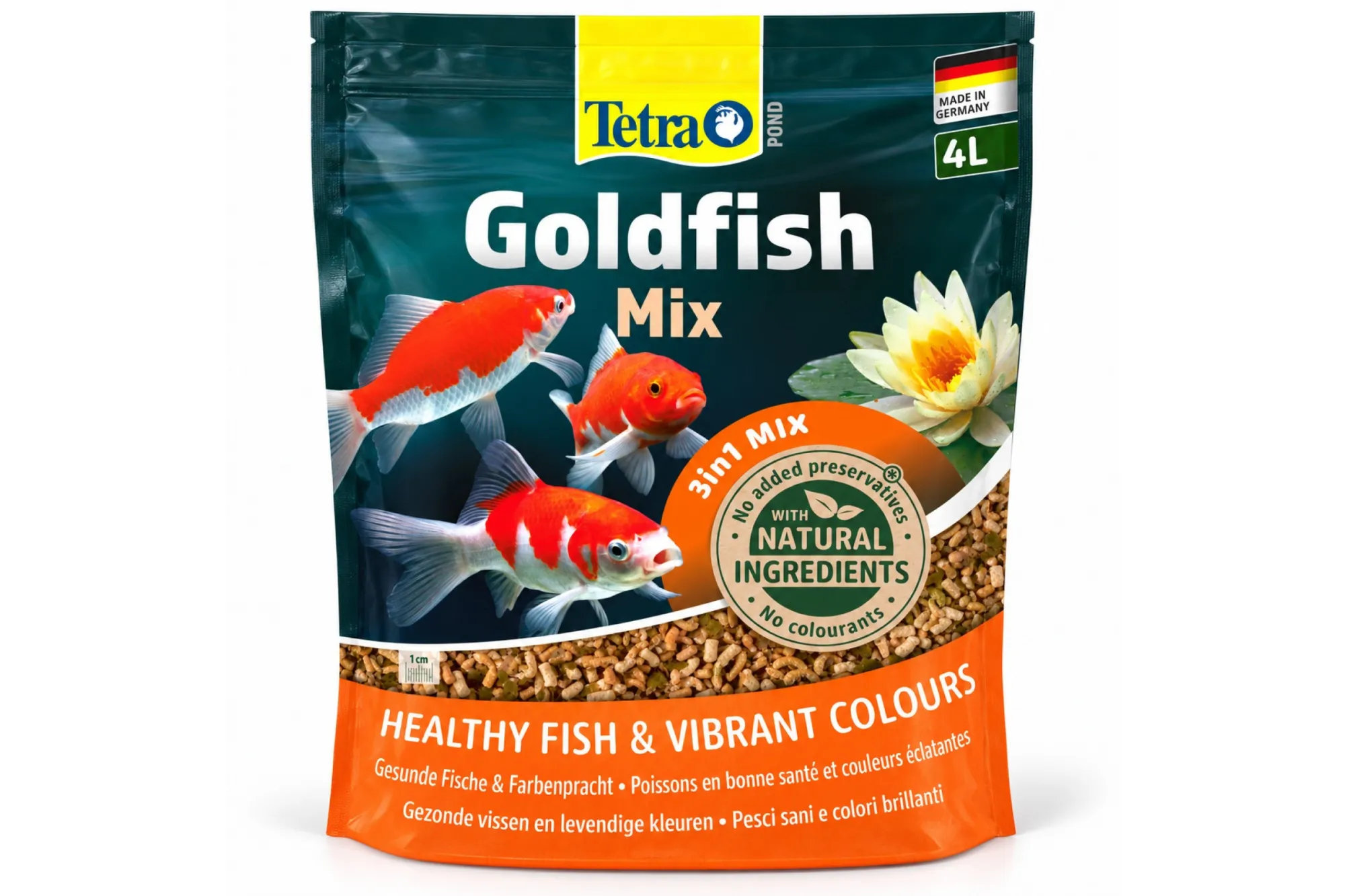 Tetra Pond Goldfish Mix 4L – KI-generiertes Produktbild
