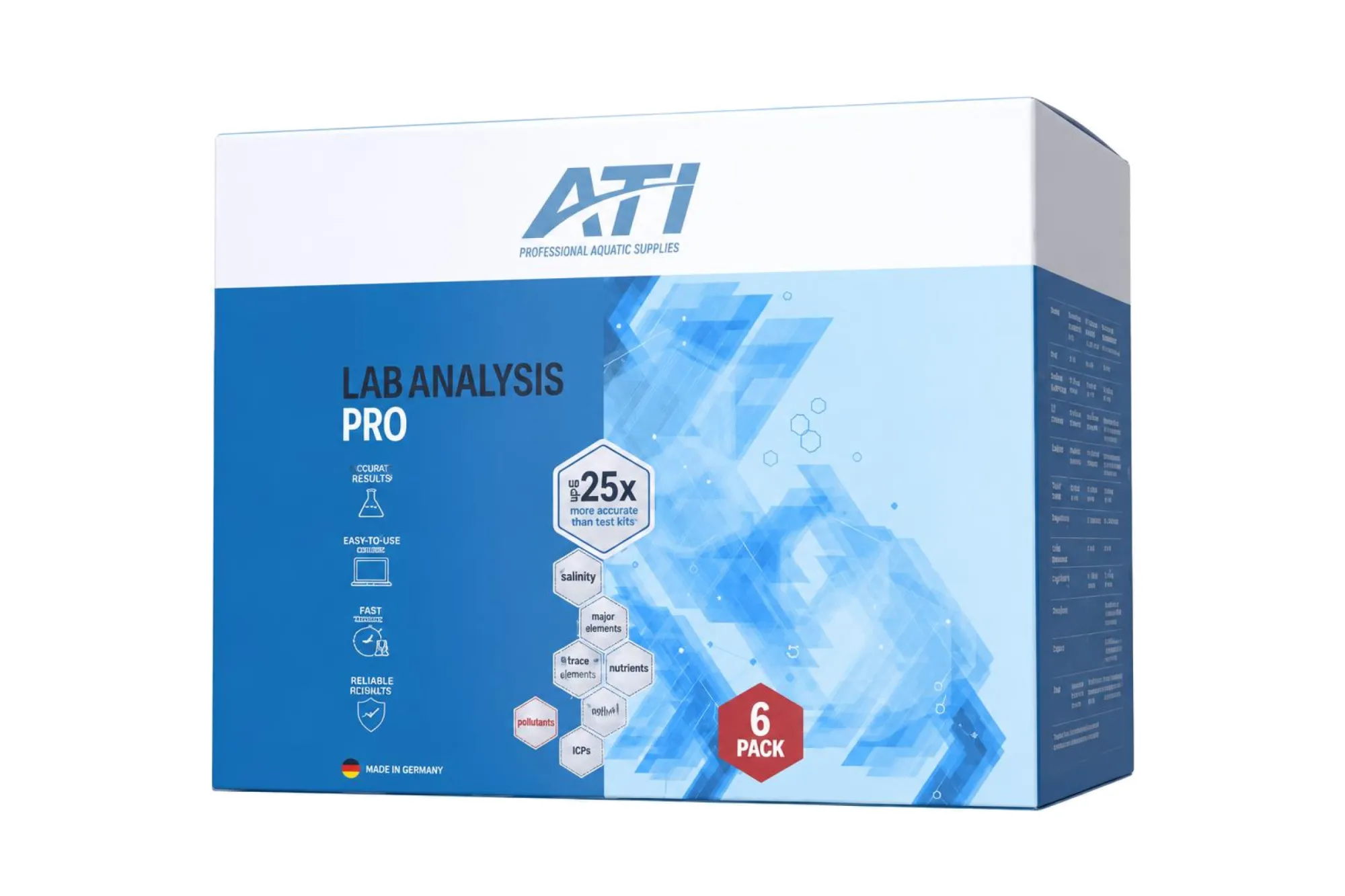 ATI ICP Laboranalyse Pro 6er Pack EU/NON EU – KI-generierte Abbildung aus Produktreferenz