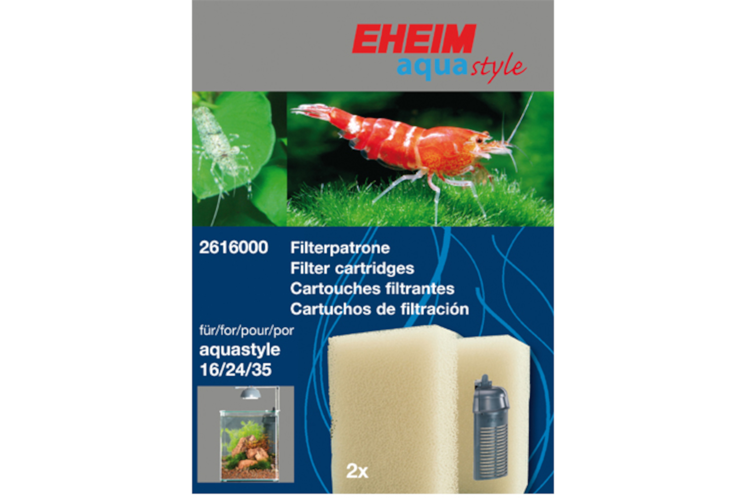 Eheim Filterpatrone 2 Stück für Aquacorner (2000)