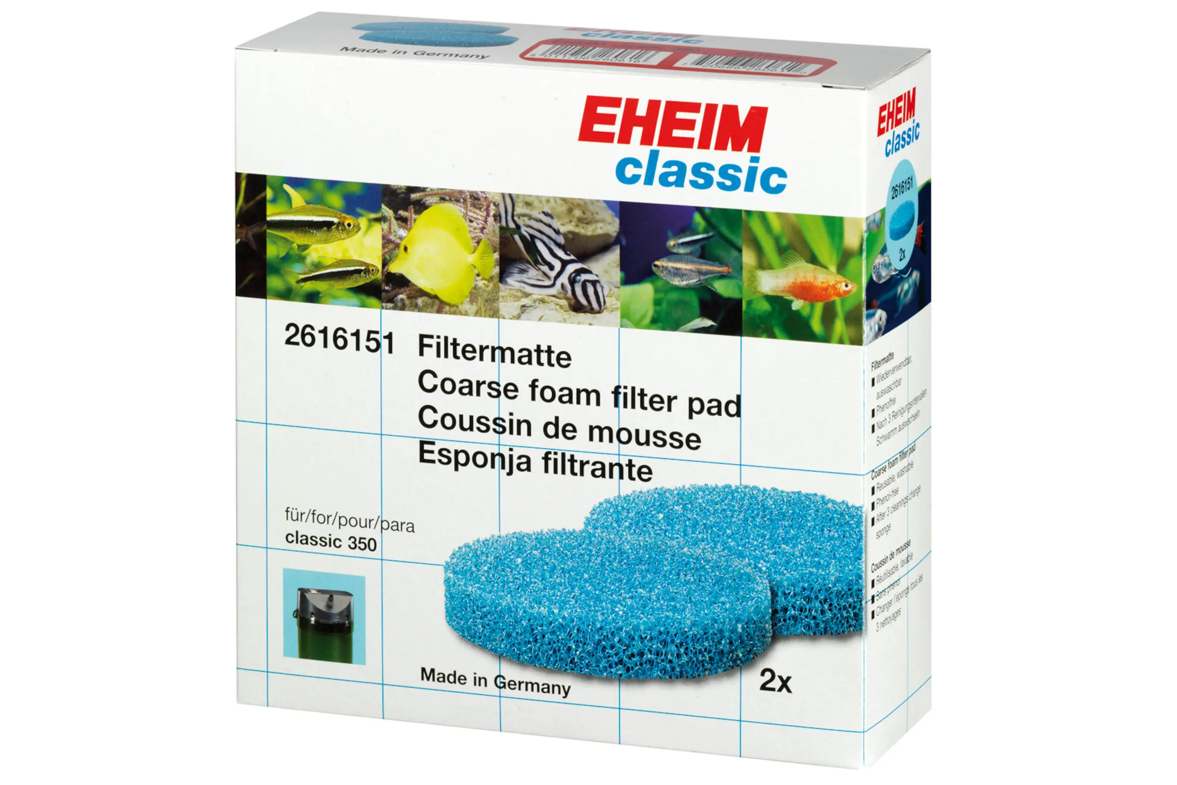 Eheim Filtermatten für Classic 350 (2215), 2 Stück