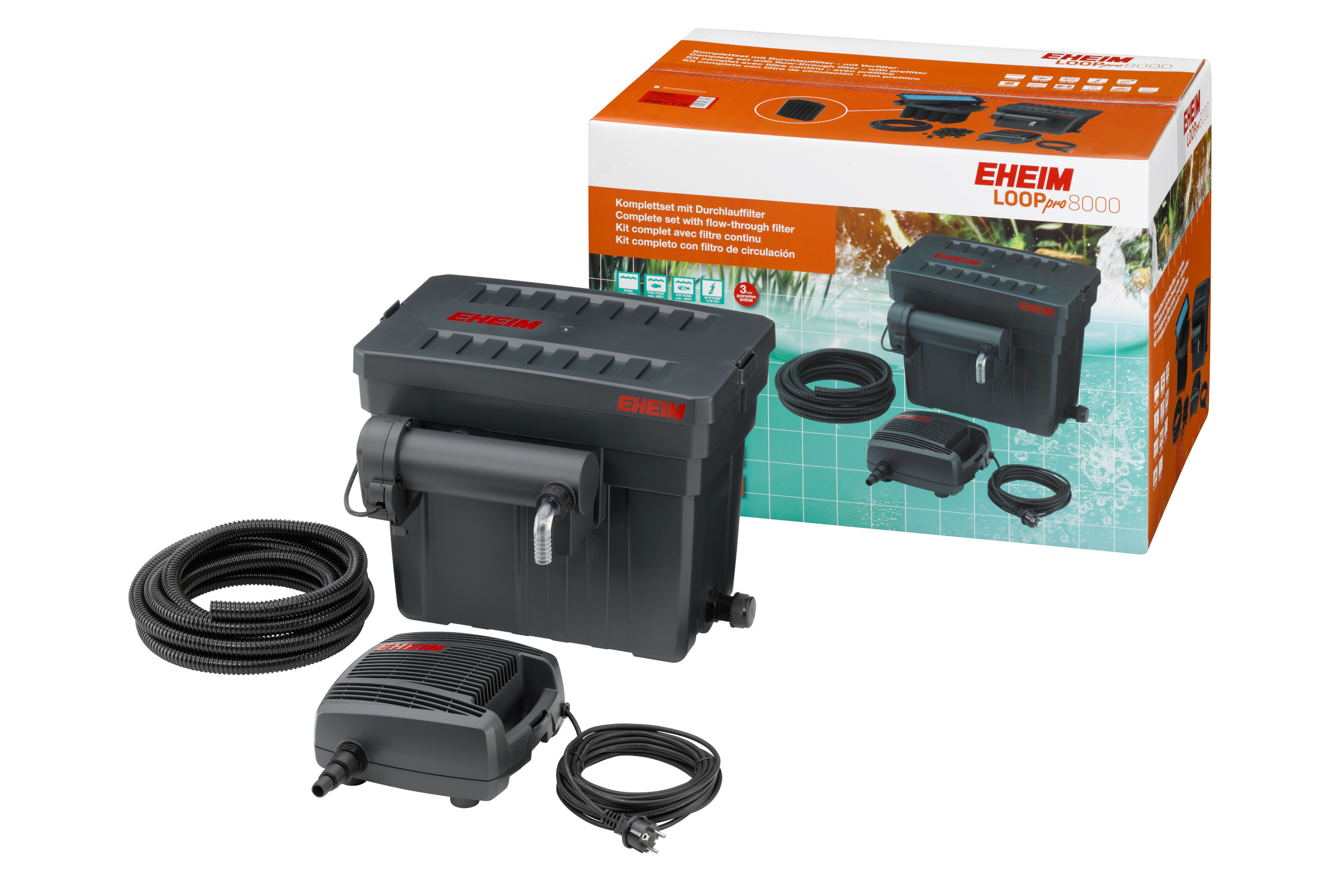 Eheim LOOPpro 8000, Teichfilter-Set mit UVC-Klärer