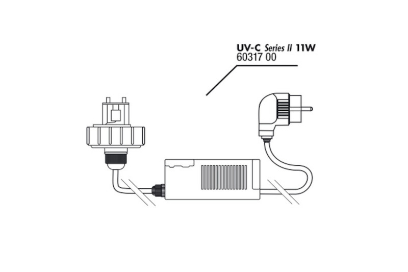 JBL Gehäusedeckel + Vorschaltgerät UV-C 11W +