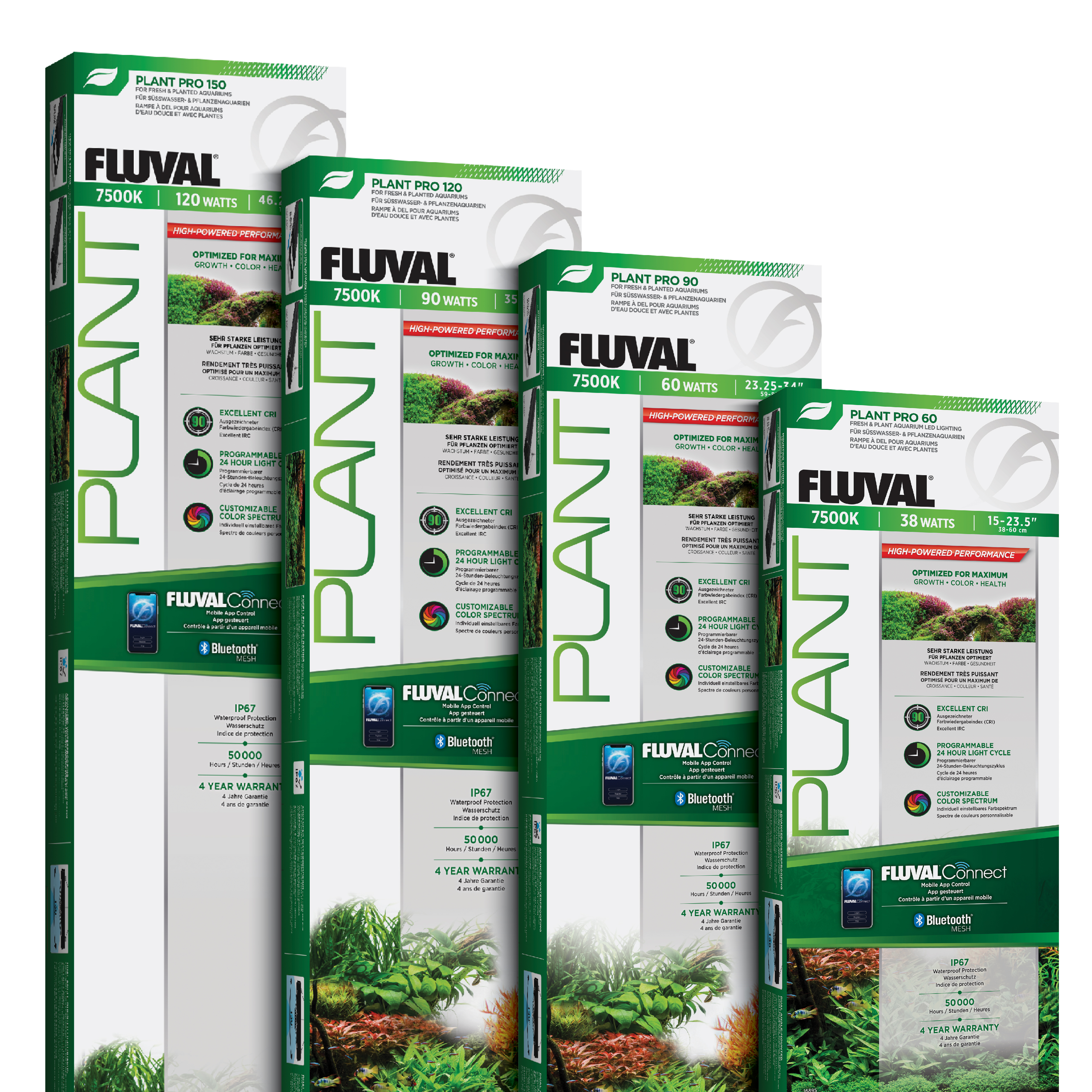 Fluval Plant Pro 4.0 LED, 38W, 38,4-60cm
