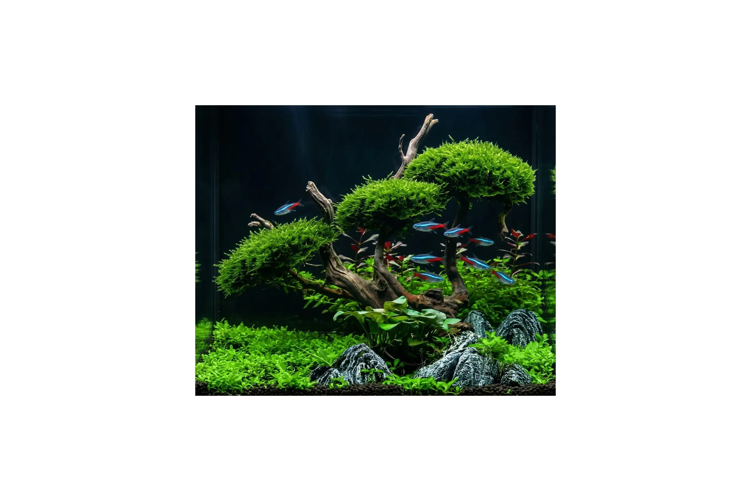 NatureHolic MossPad – Moospad für Aquarien – 5er Set