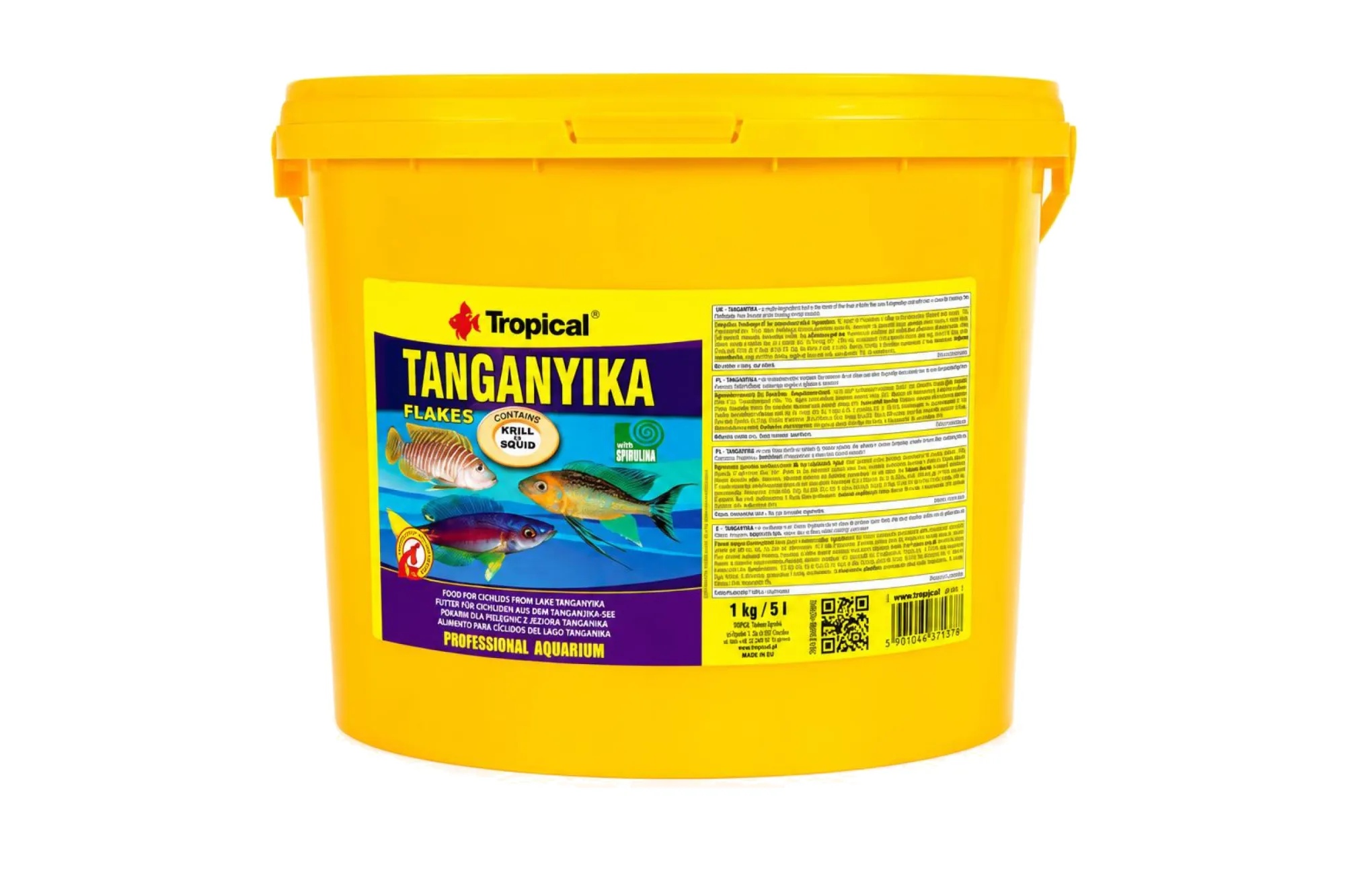 Tropical Tanganyika Flakes 5 Liter – KI-generierte Abbildung aus Produktreferenz