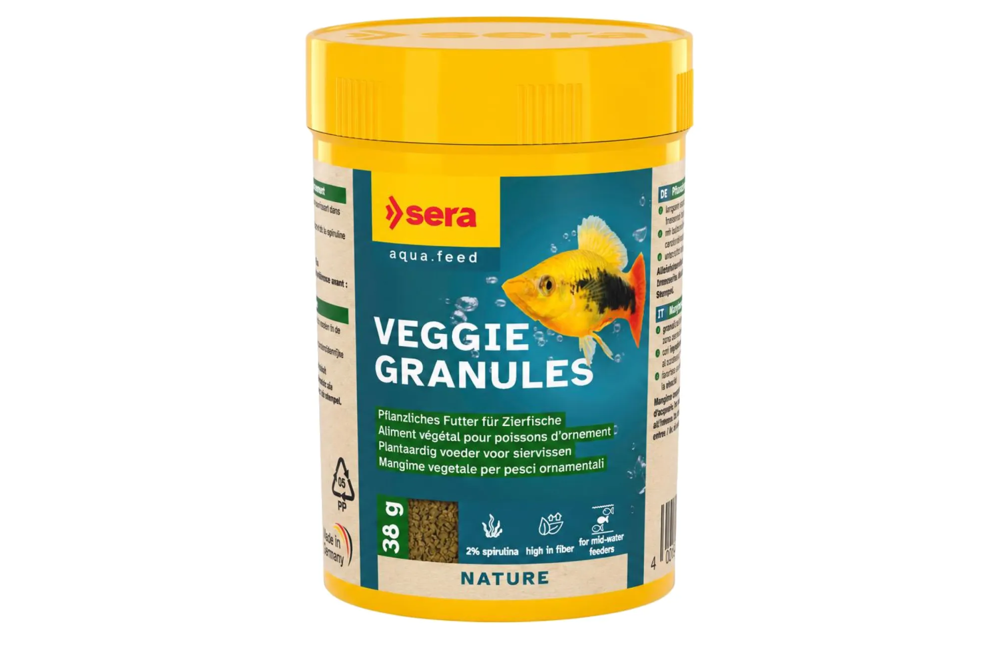 sera Veggie Granules 100 ml (38 g) – KI-generierte Abbildung aus Produktreferenz