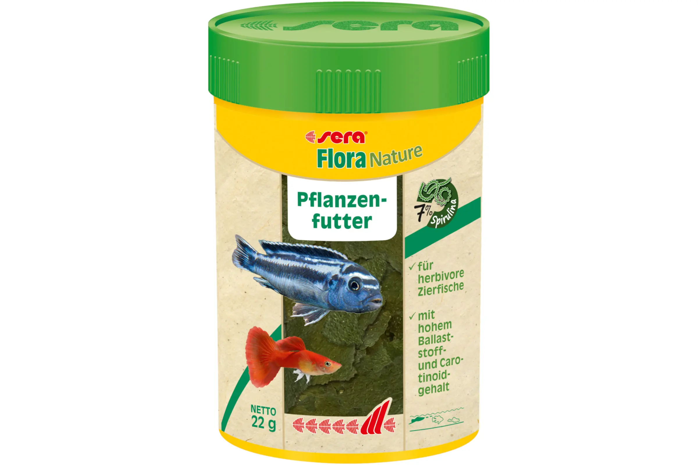 Sera Flora Nature, Hauptfutter-Flocken, in 3 Größen