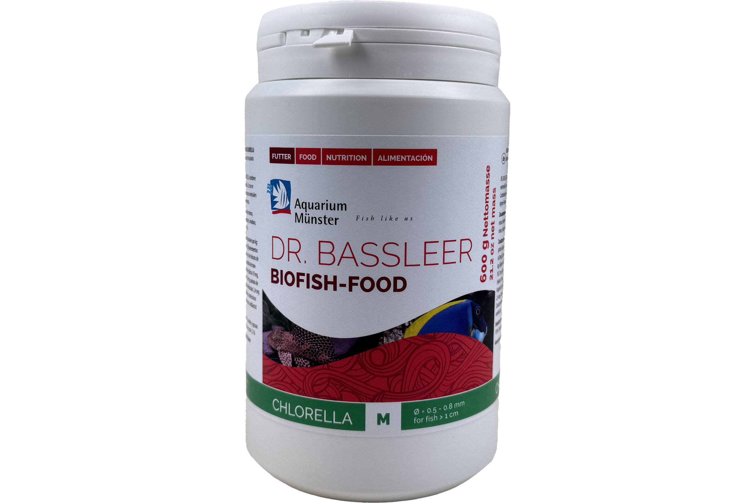 Dose Aquariumfutter Dr. Bassleer Chlorella, 600 g