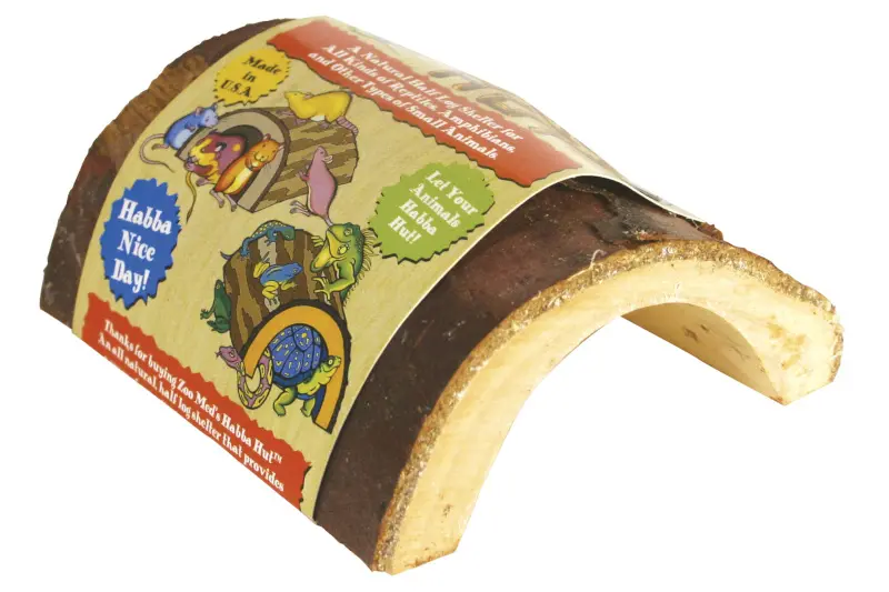 Zoomed Habba Hut (natural wood product) MED, Terrarien-Holzhöhle