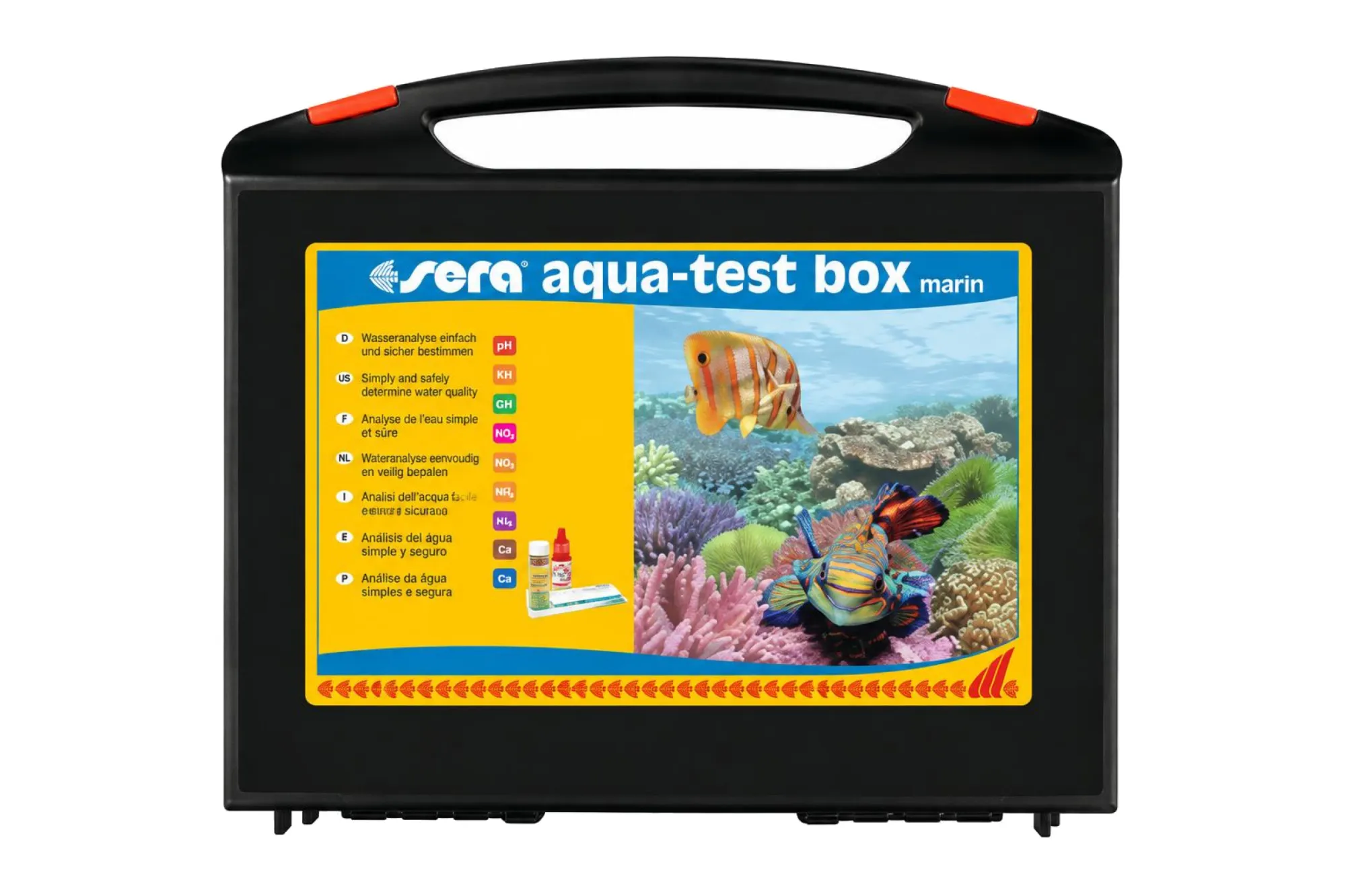 sera aqua-test box marin (+Ca) – KI-generierte Abbildung aus Produktreferenz