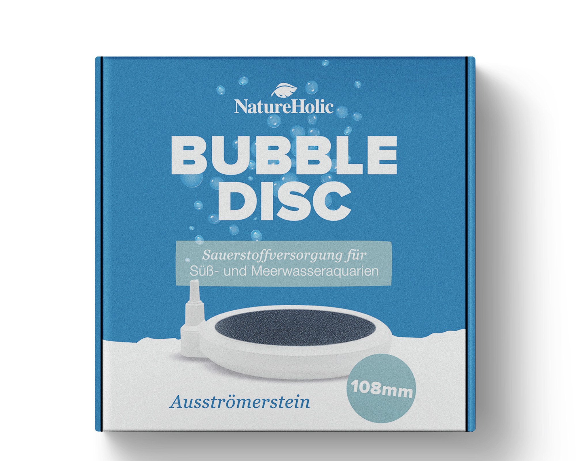 NatureHolic Bubble Disc Ausströmerstein, 108 mm