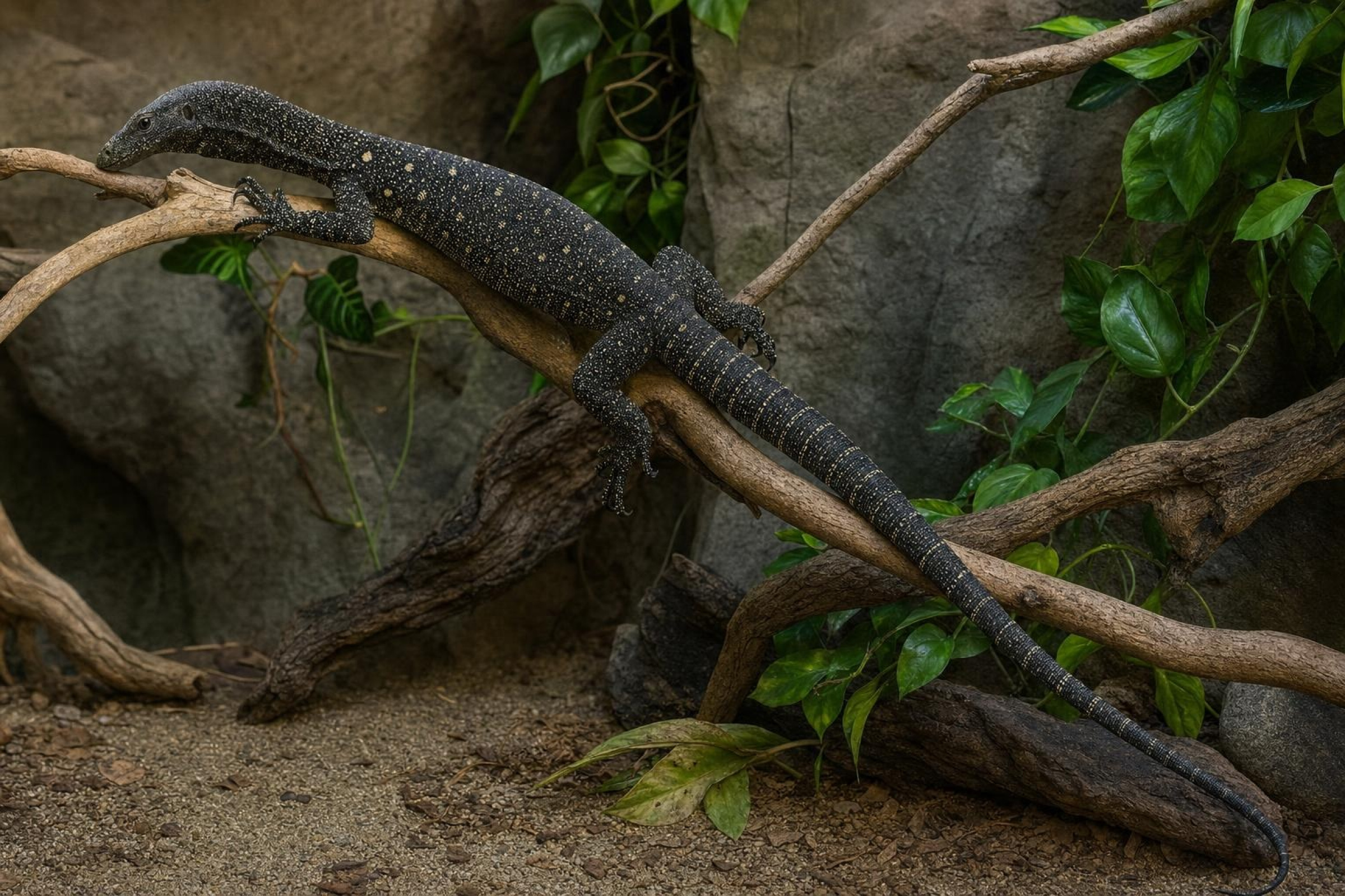Papua-Waran, Varanus salvadorii