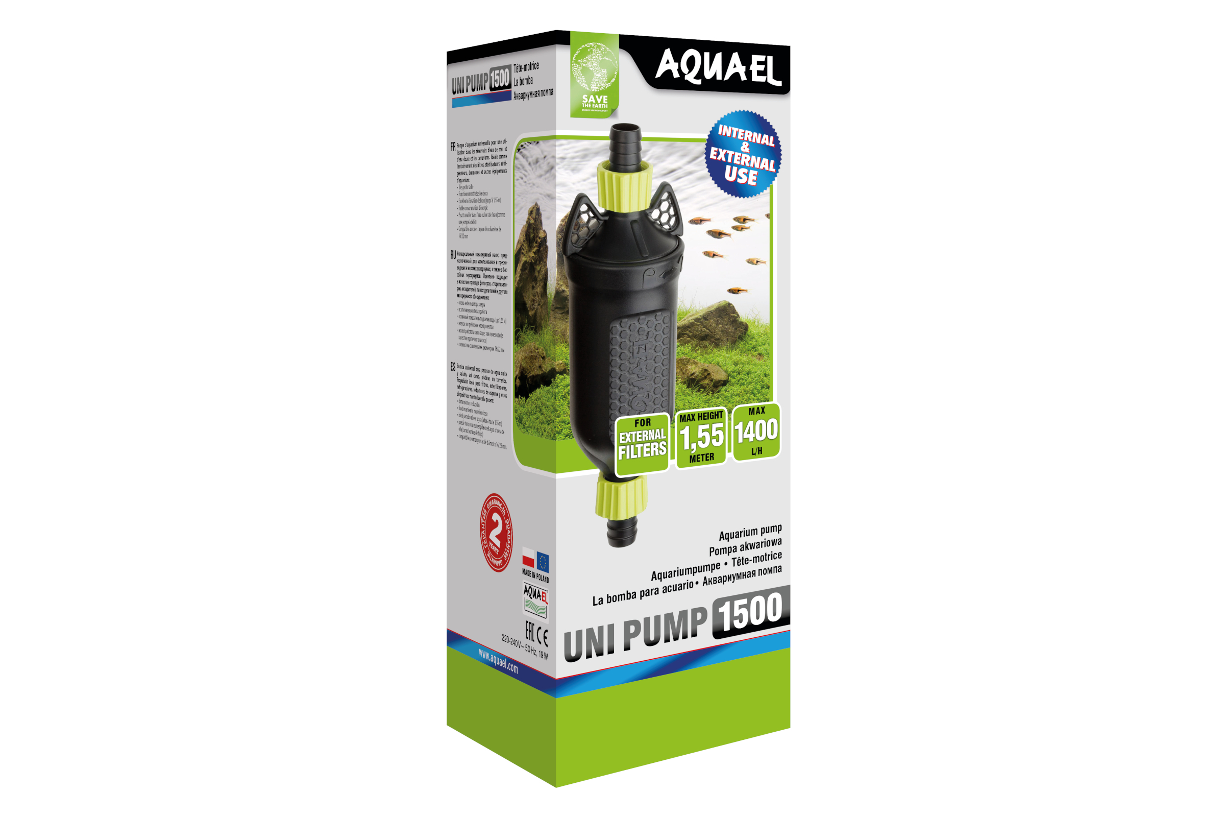 Aquael Uni Pump 1500, Aquarien-Universalpumpe