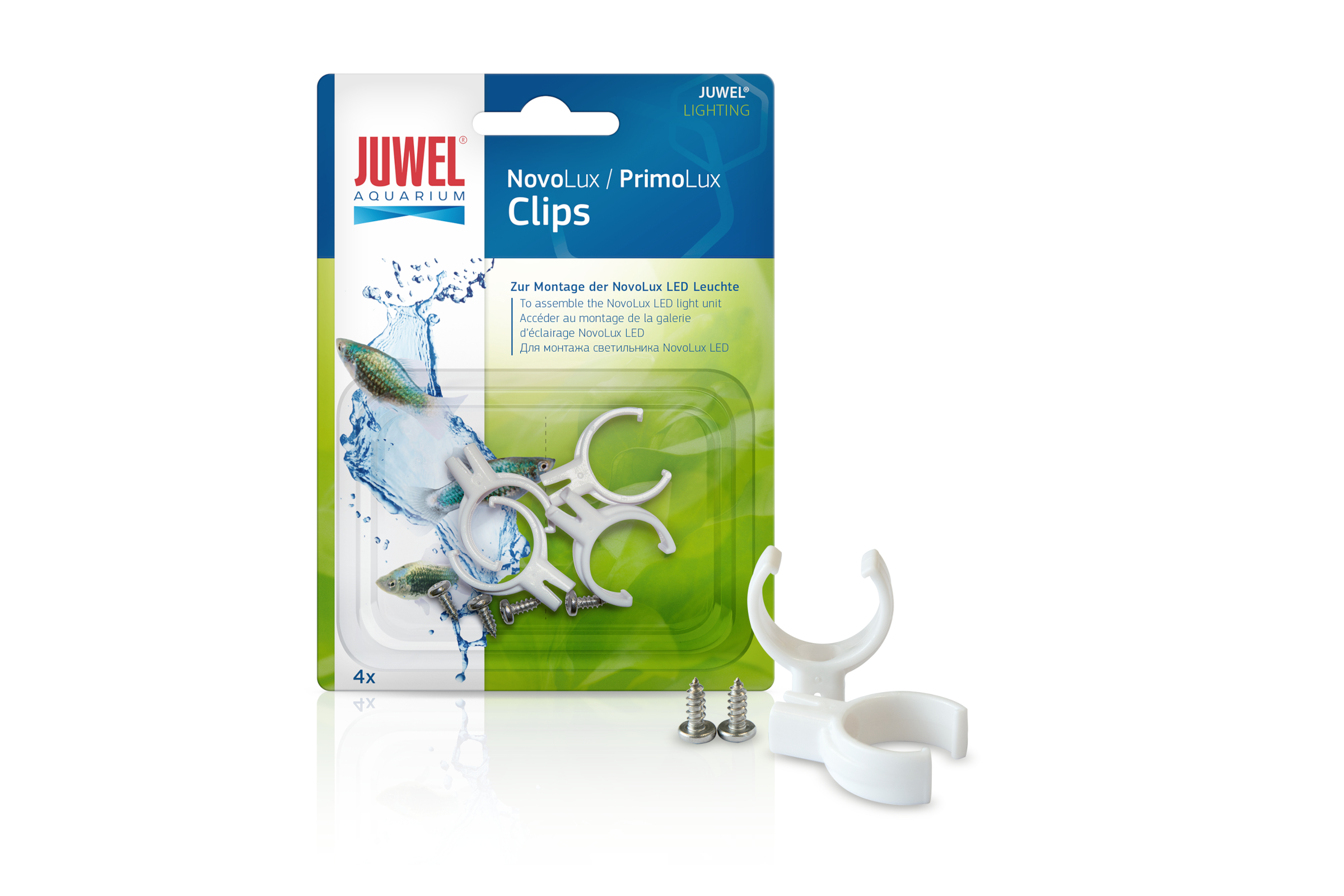 Juwel NovoLux / PrimoLux LED Clips, Ersatz, 4 Stück