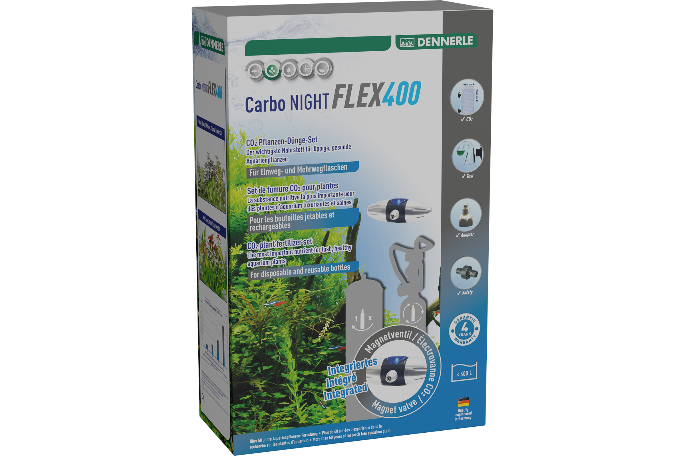 Dennerle CarboNIGHT Flex400, Druckminderer+Nachtabschaltung