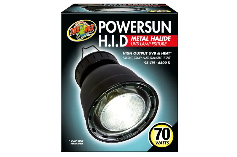 Zoomed Powersun H.I.D UVB Lamp Fixture, Lampenfassung, 70 W