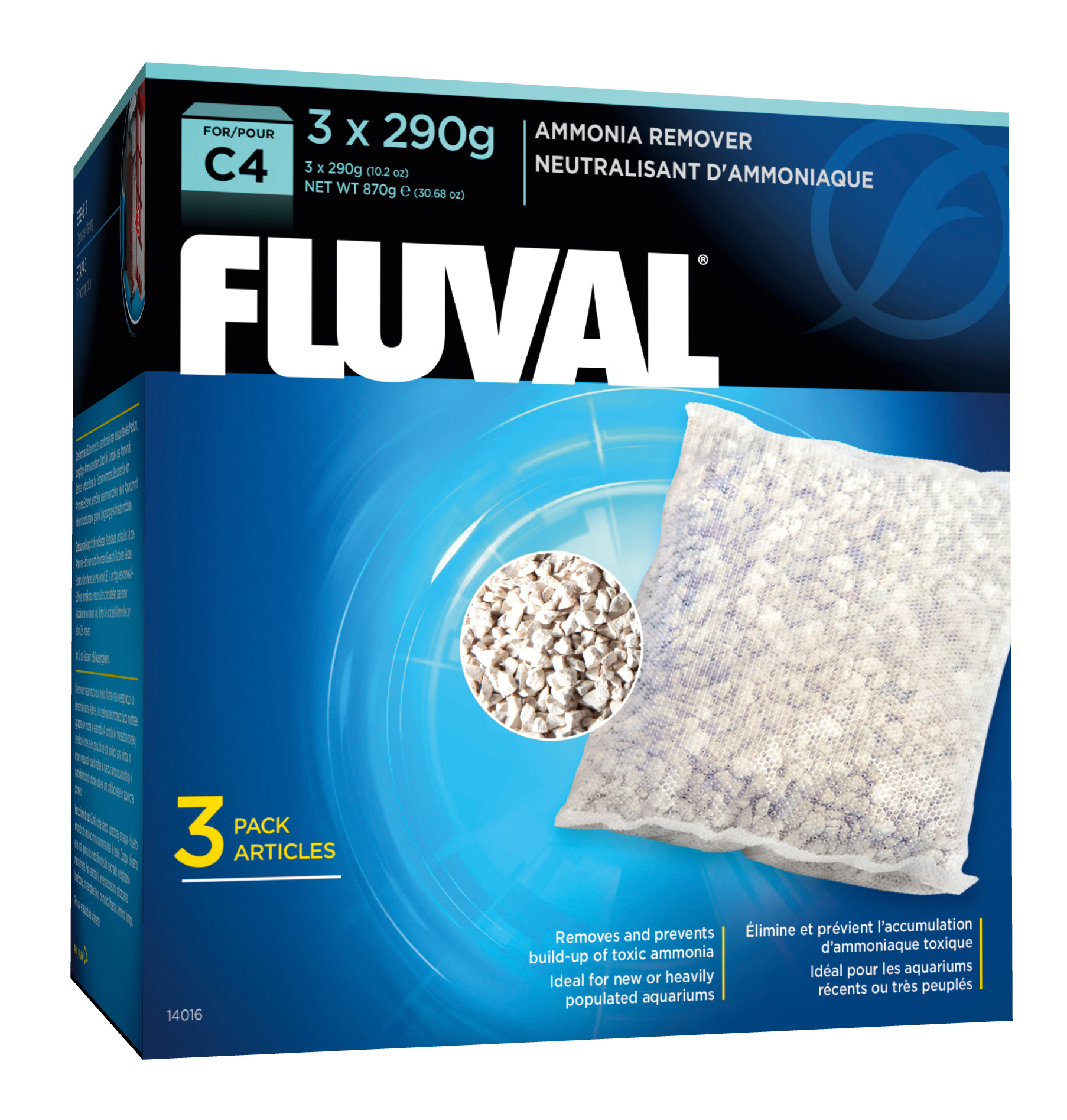 Fluval C4 Ammoniak Entferner 3x290 g