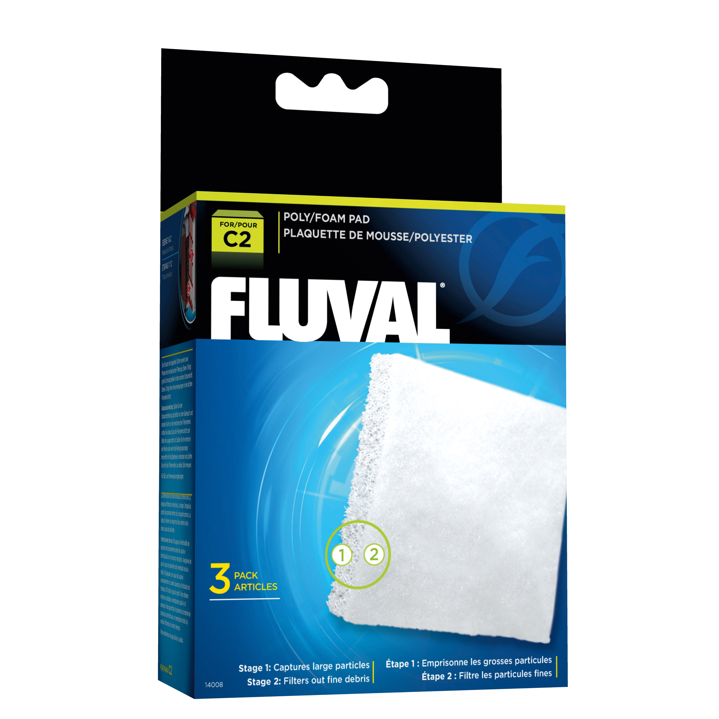 Fluval C2 Schaumstoff/Polypatrone 3er-Pack