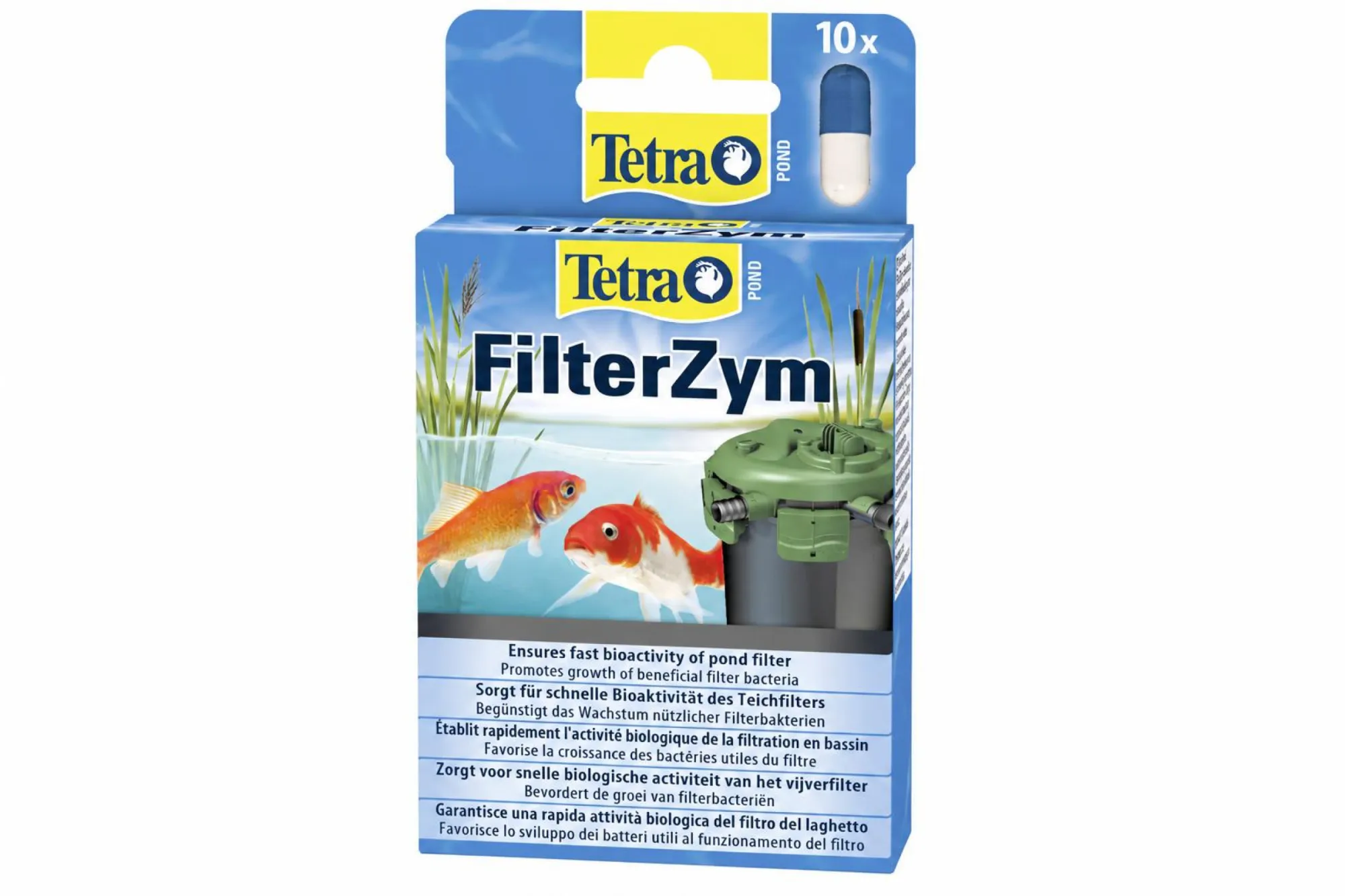 Tetra Pond FilterZym 10 Kapseln – KI-generierte Abbildung aus Produktreferenz