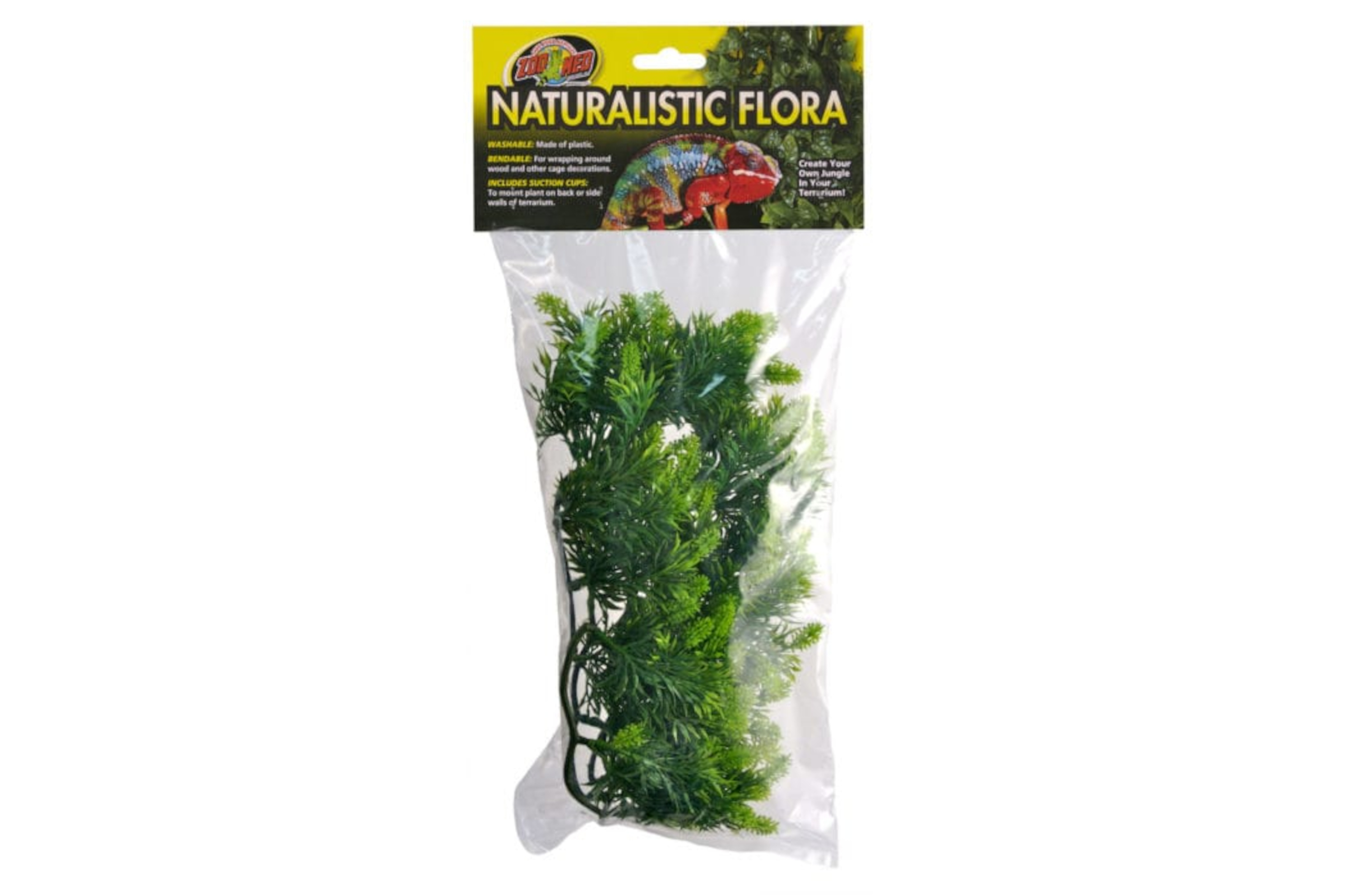 Zoomed Medium Malaysian Fern Kunststoffpflanze, 46 cm