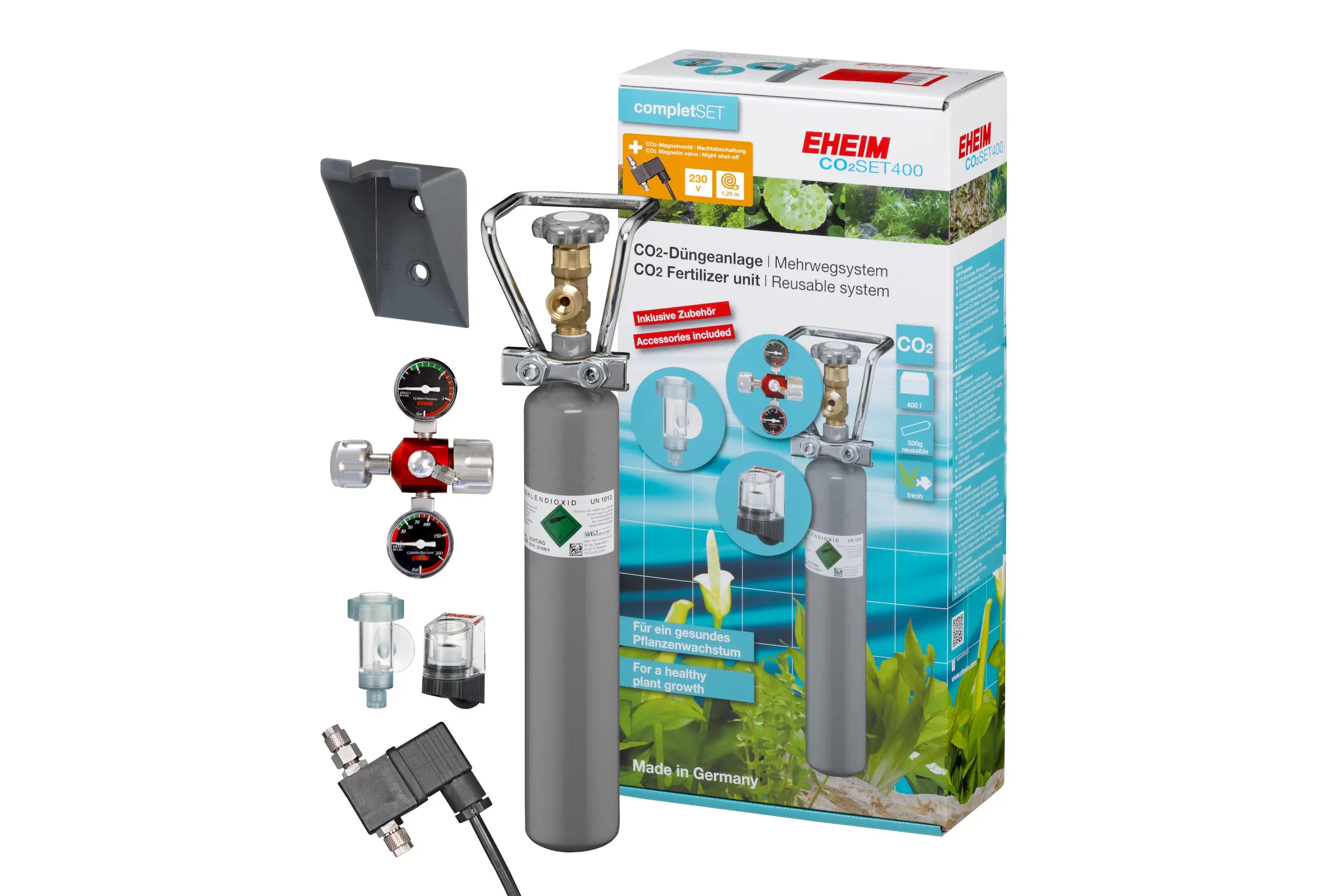 Eheim CO₂SET400 Mehrweg 500 g, CO2-Anlage inkl. Nachtabschaltung