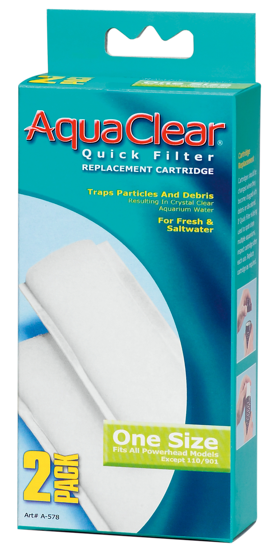 Aqua Clear Schaumstoffpatr.f.Schnellfil.2er-Pack