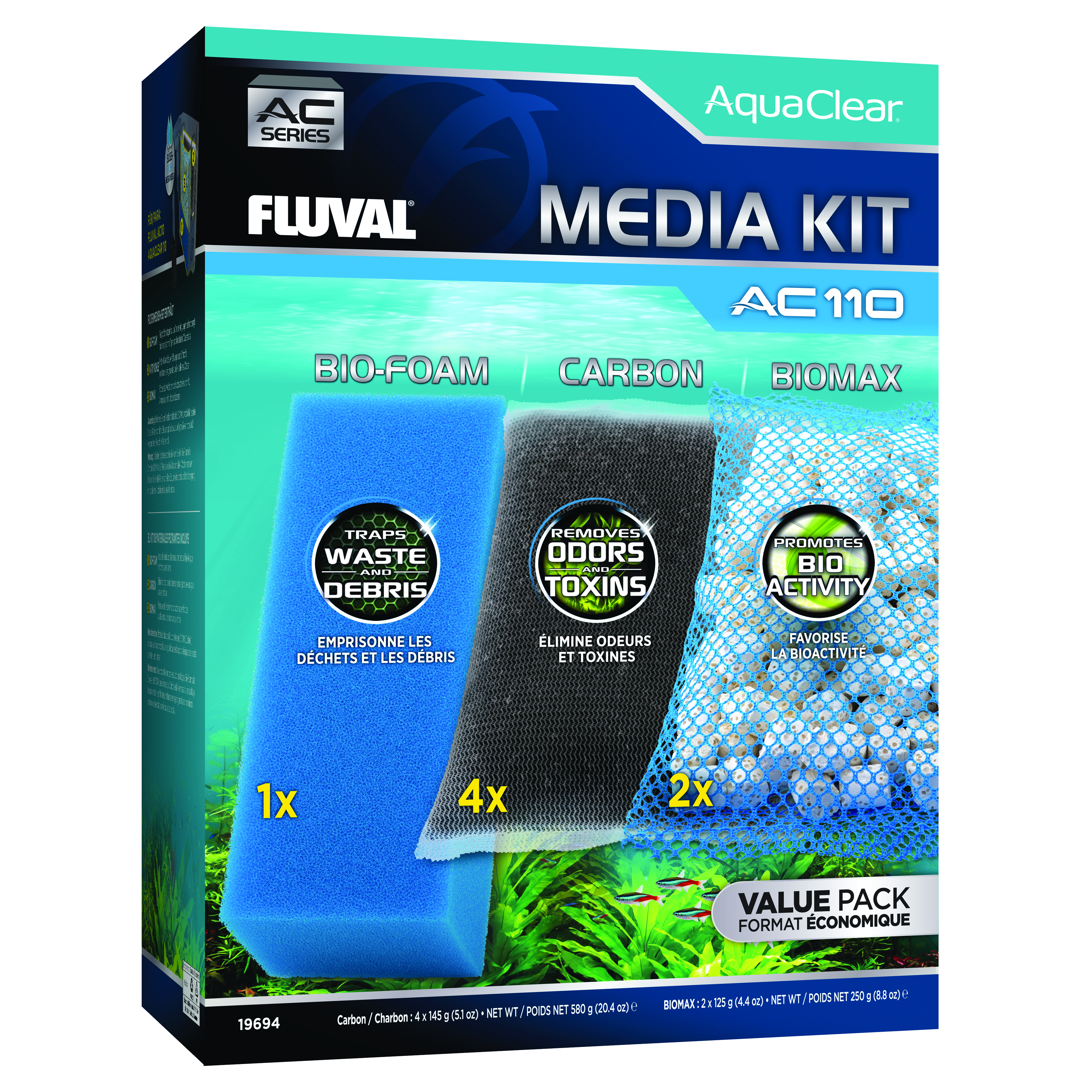 Fluval AC110 Filtermedien-Set Fluval AC110 Filtermedien-Set