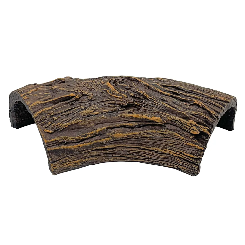 Hobby Root Wood Cave 1: Hohlhöhle in realistischer Baumwurzel-Optik für Aquarium und Terrarium, warme Holztöne und feine Faserstruktur, 17 x 8,5 x 5 cm – Rückzugsort für Fische, Garnelen und Reptilien