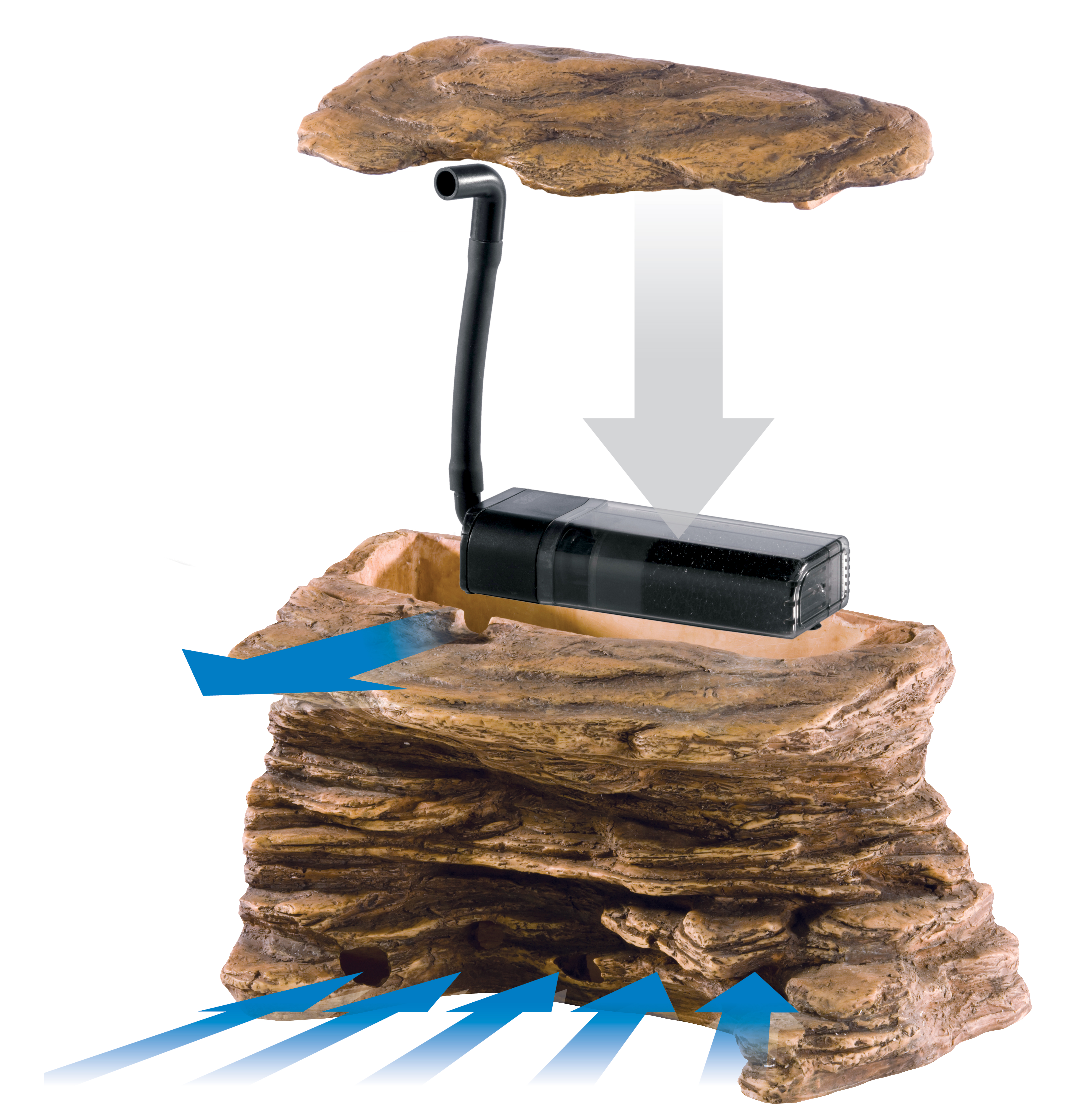 Exo Terra Turtle Cliff groß mit Filter PT3620
