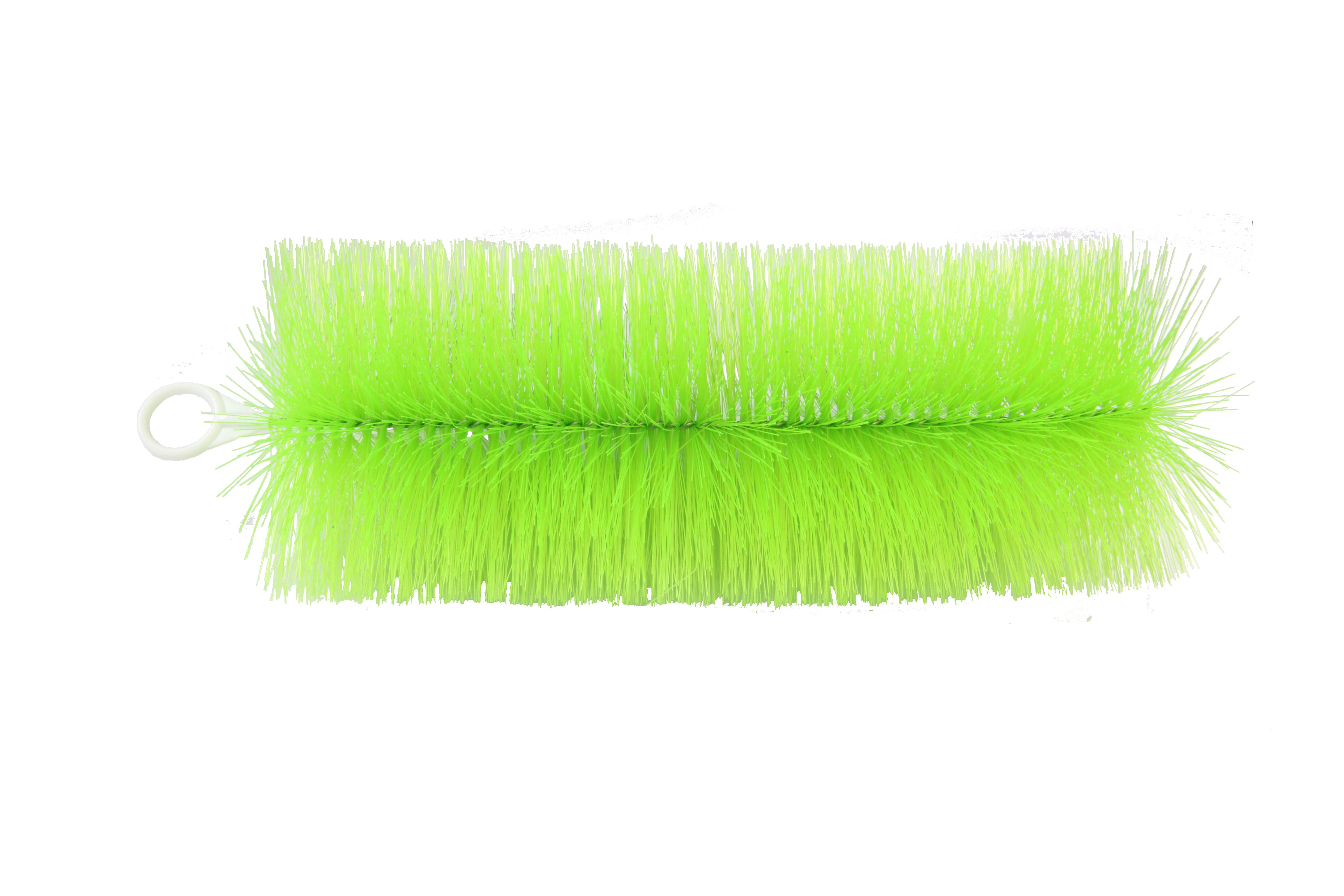 Grüne OSAGA Filterbürste in X‑Form für Teichfilter, dichtes Faserpaket zur Vergrößerung der Oberfläche für nützliche Bakterien; erhältlich in 6 Größen