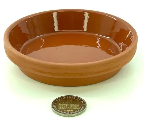 Futterschale glasiert 11,3 x 2,5 cm (Ø10 cm innen)