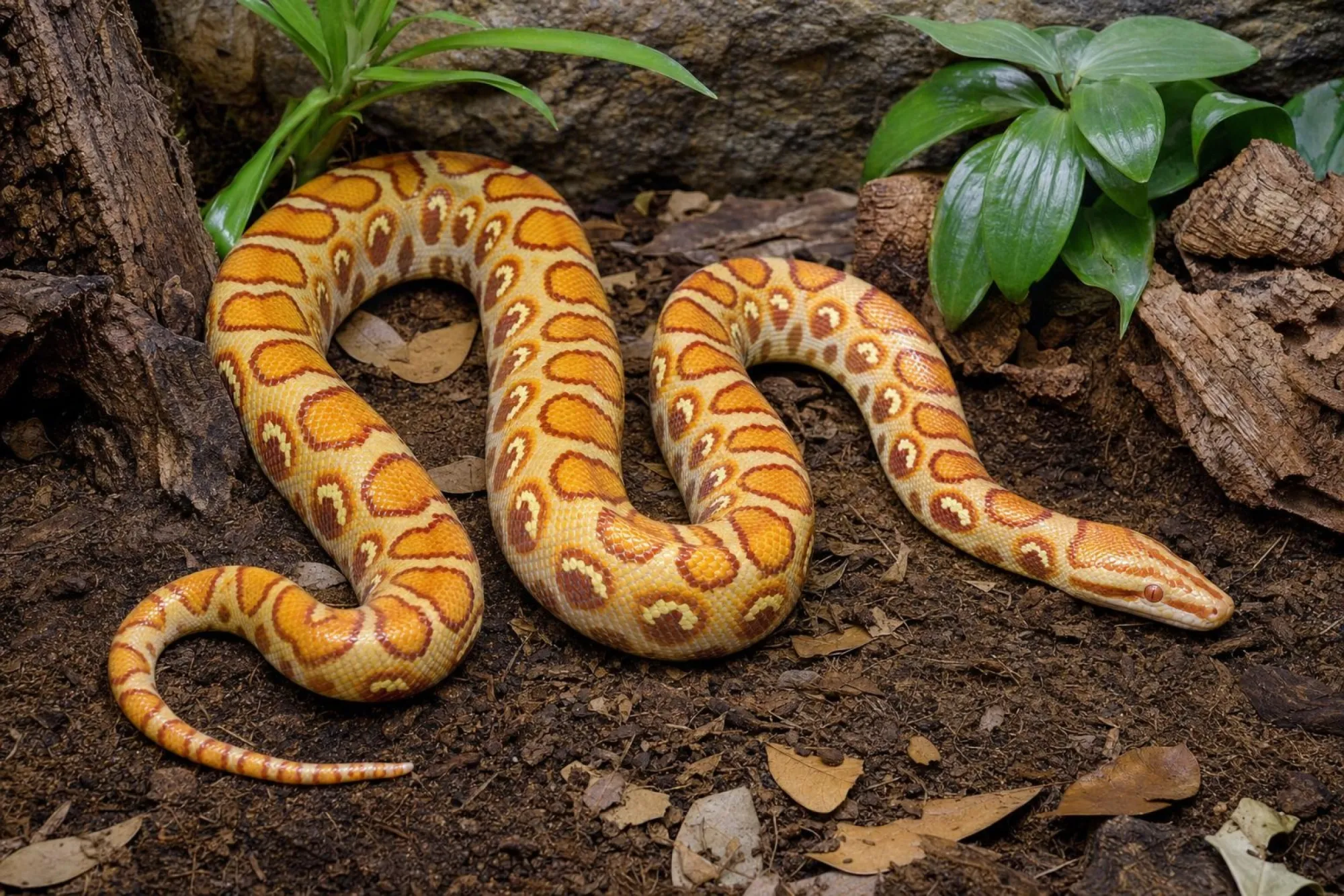 Rote Regenbogenboa „Albino“, Epicrates cenchria